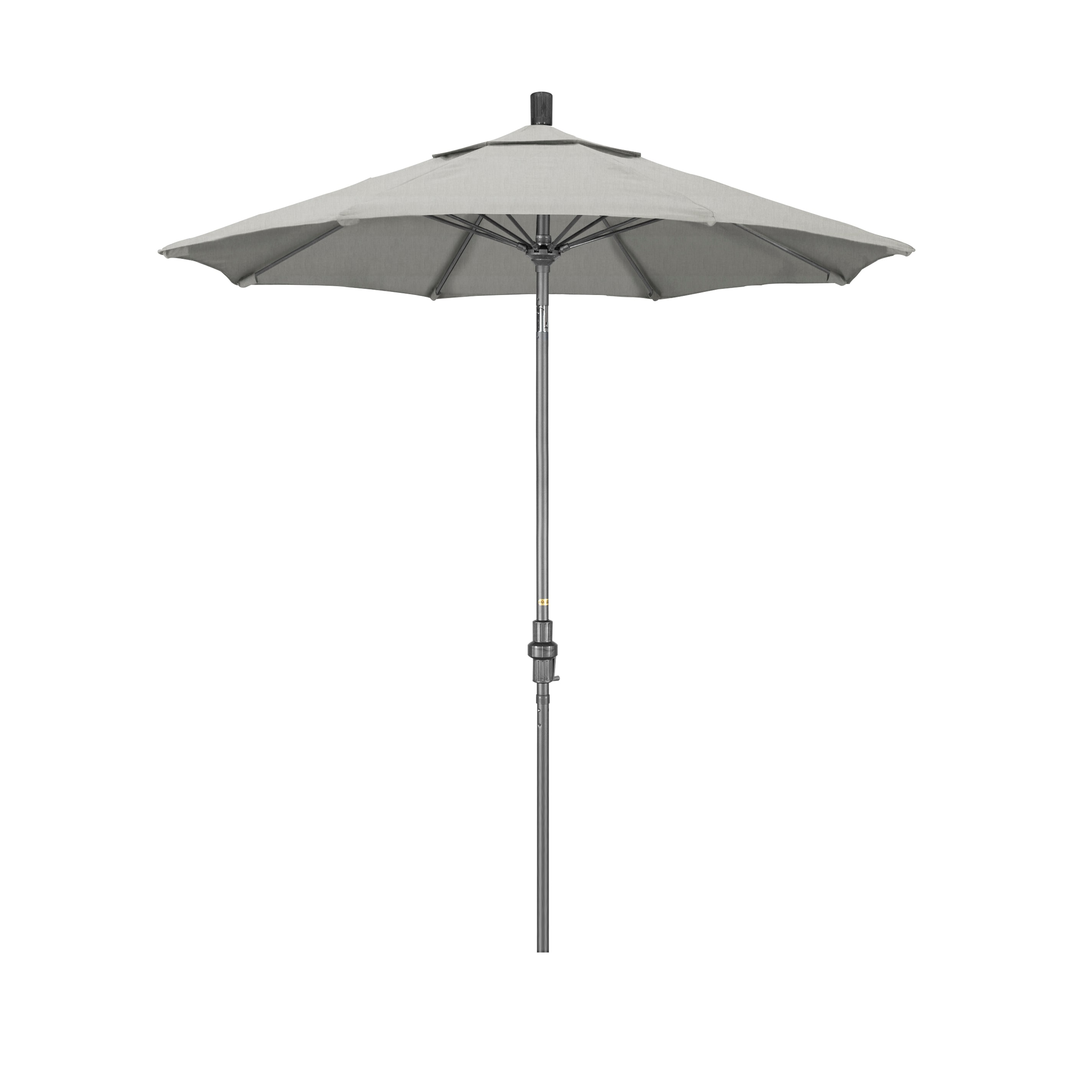 California Umbrella GSCUF758010-5402 7.5-ft Aluminum Gray Auto-tilt Market Patio Umbrella