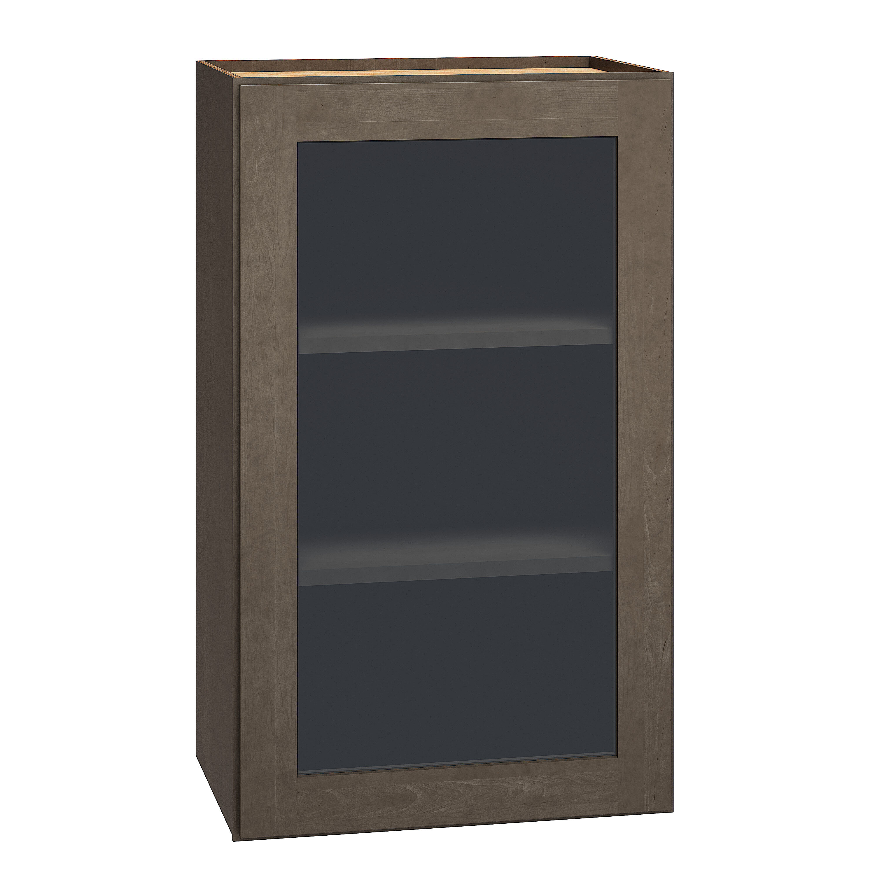 Diamond Express 329 WCG1830R Jamestown 18-in W x 30-in H x 12-in D Colt Brown Wall Fully assembled Plywood Cabinet (Cut for Glass Shaker)
