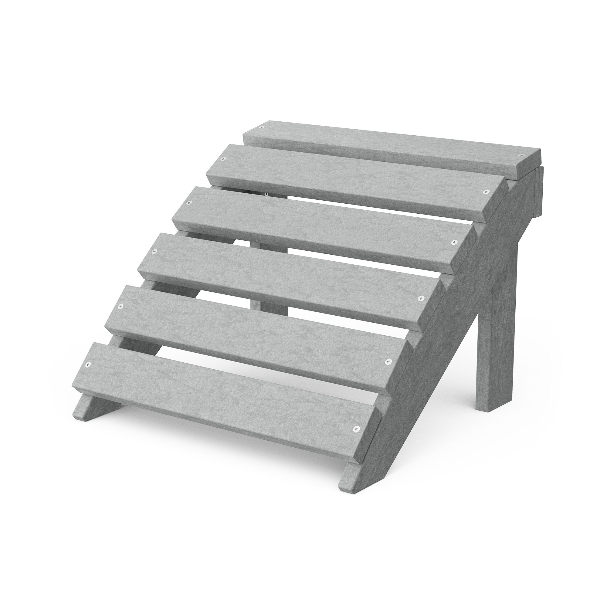 Wildridge LCC-216-LG Classic Light Gray HDPE Foot stool