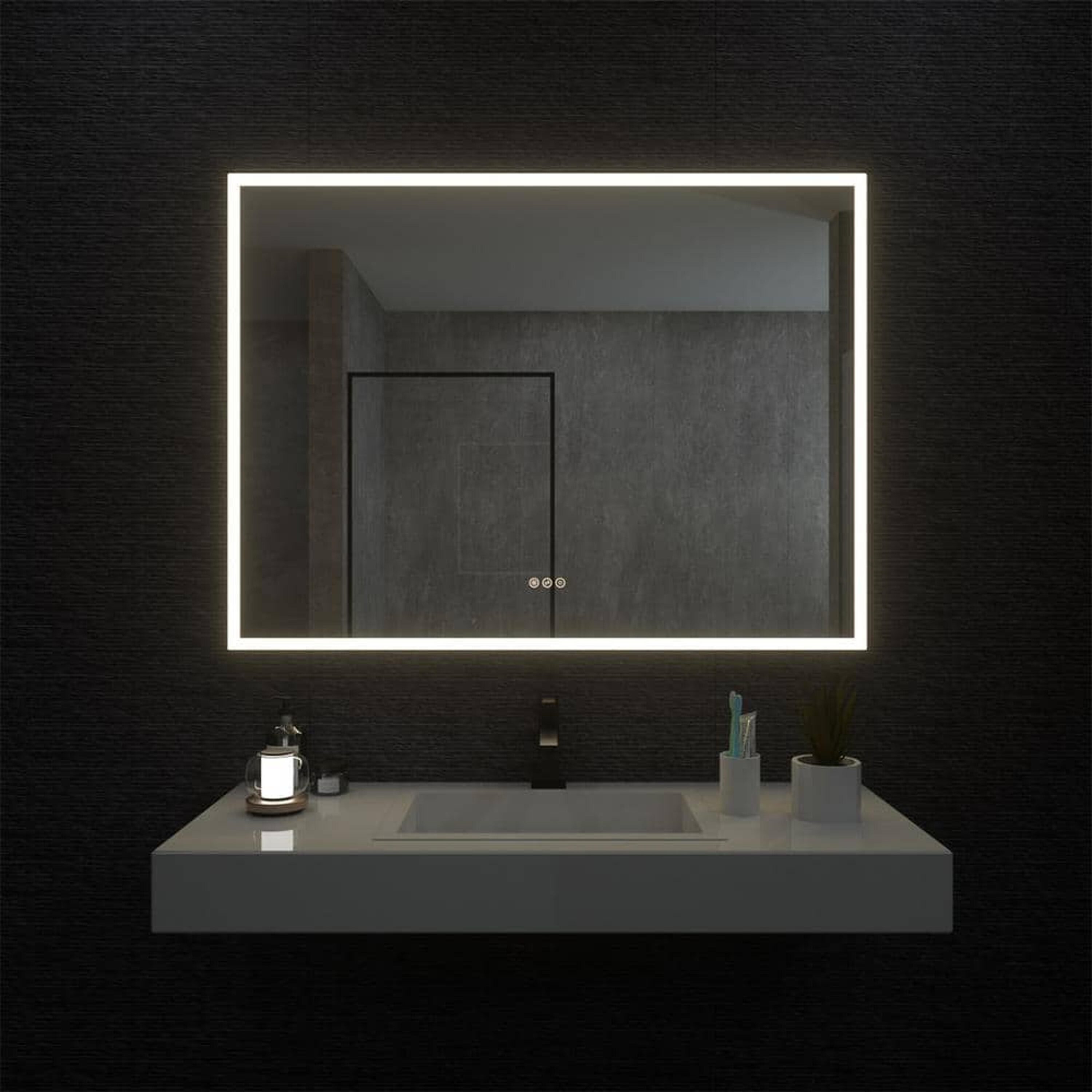 Bayfeve BFKF-4836C4-MIR Framed-Bath-Mirrors - View #15