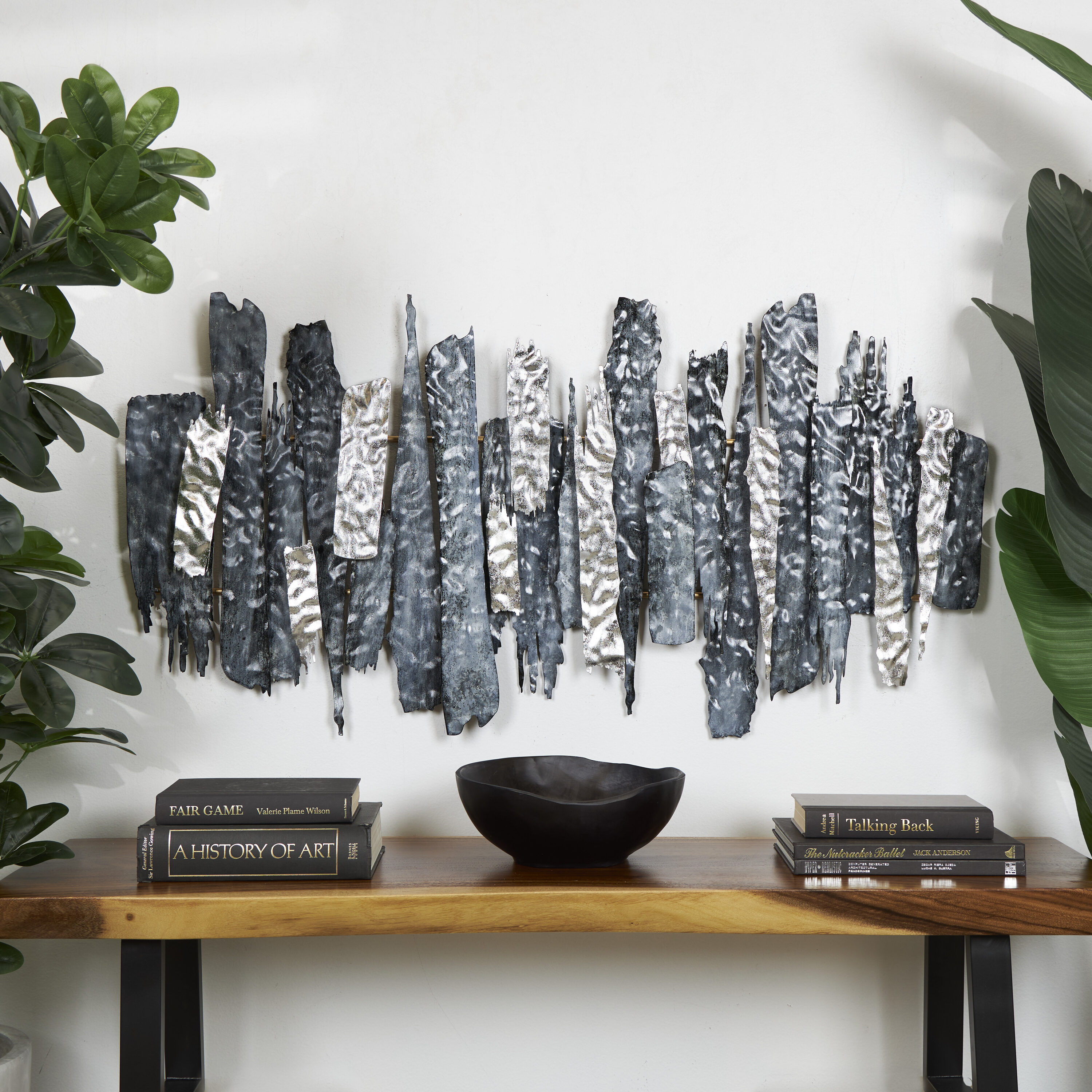 Grayson Lane 822245 49-Inches W x 25.5-Inches H Metal Layered Abstract Abstract Wall sculpture