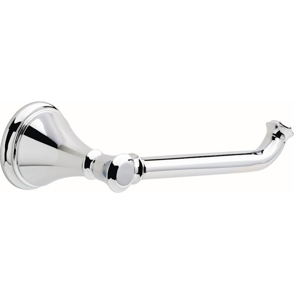 Style Selections Bailey Chrome Wall Mount Single Post Toilet Paper Holder  in the Toilet Paper Holders department at