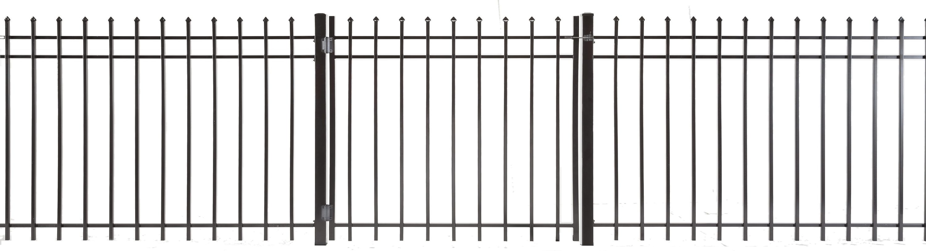 Lafayette Powder Coated Vinyl-coated Steel Pressed-point Decorative Walk-thru Fence Gate