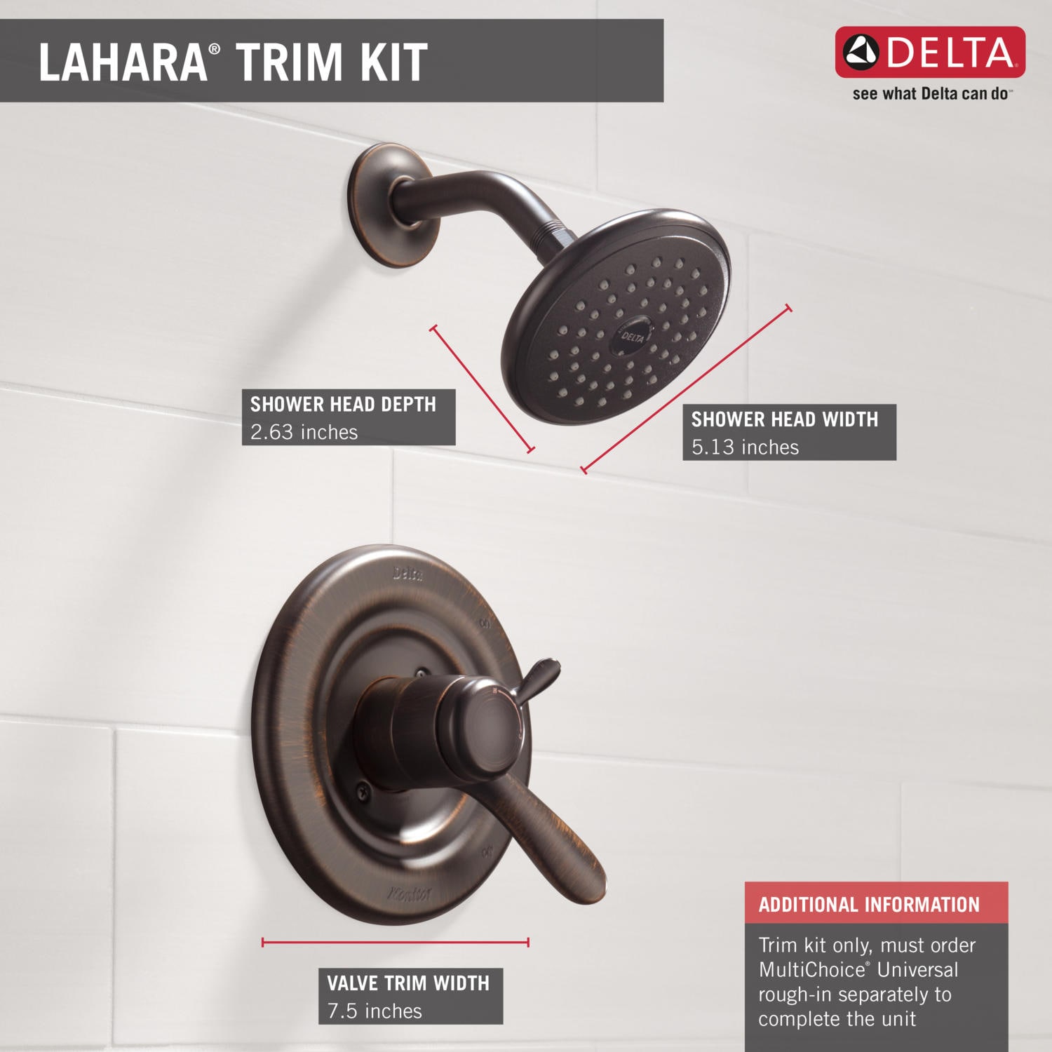 Delta T17238-RB Tub-Shower-Faucets - View #3