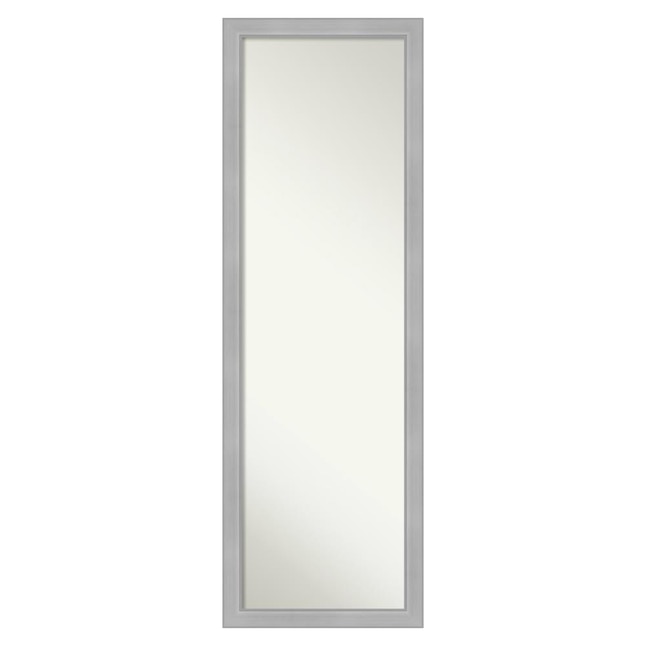 Silver Framed Full Length Door Mirror, How To Mount A Full Length Mirror On Door