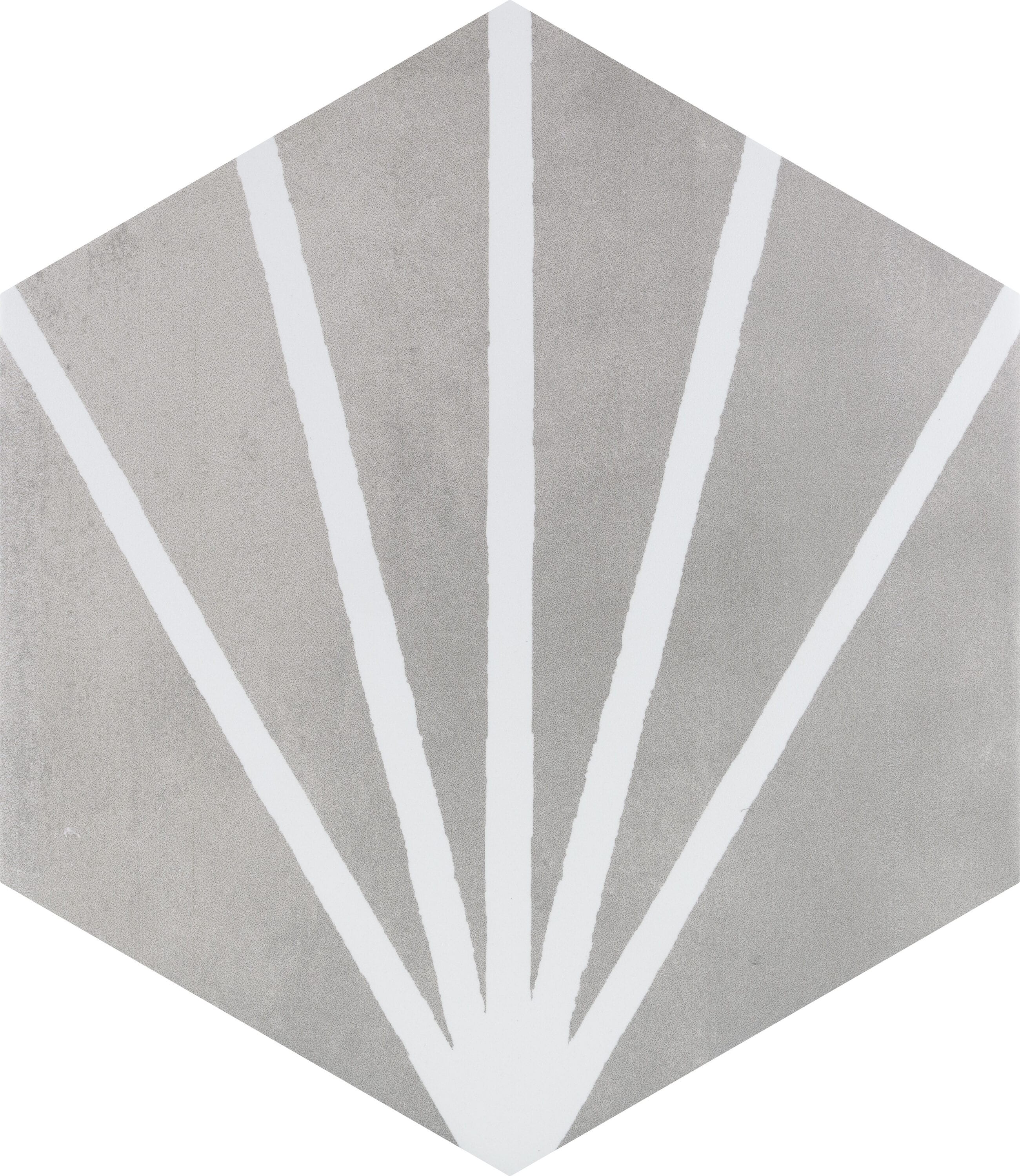Affinity Tile FBT9HXGRDU Horizon Dusk Hex Gris 8-in x 9-in Matte Porcelain Hexagon Standard Floor and Wall Tile ( 8.88-sq ft Carton