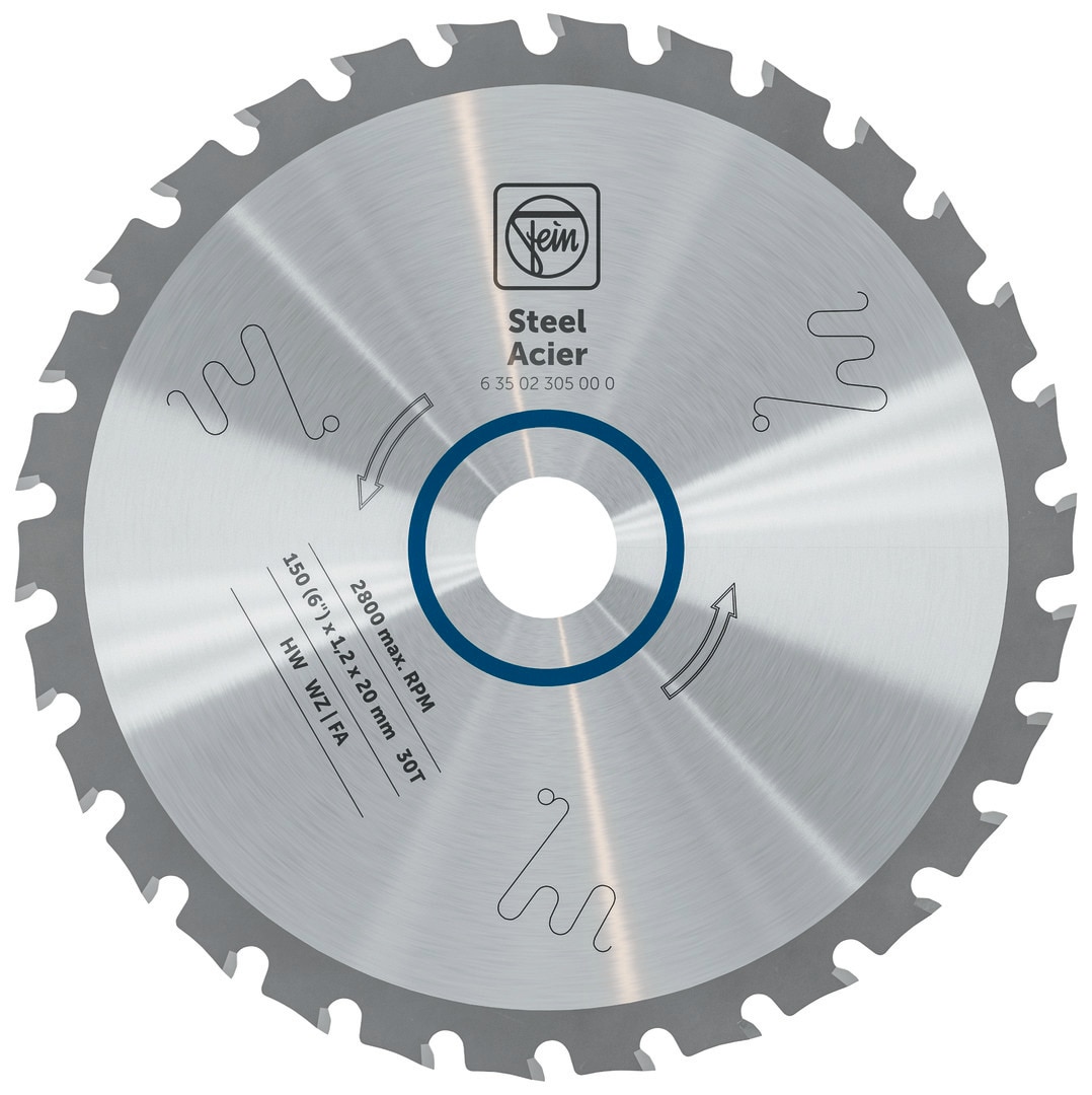 FEIN 63502305000 6-in 30 -Tooth Tungsten carbide-tipped steel Circular saw blade Individual