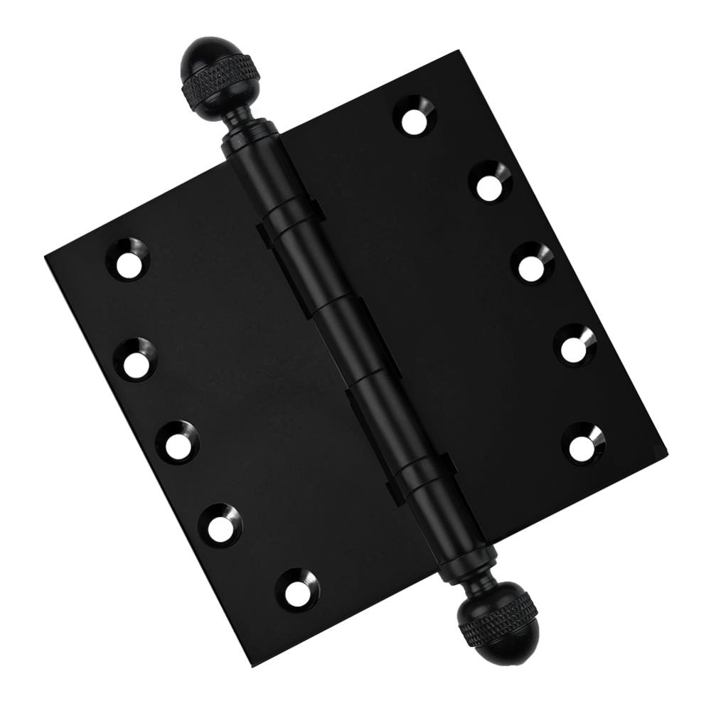 EMBASSY 5050BBUS19A-1 5-in H Square Black (US19) Mortise Interior/Exterior Door Hinge