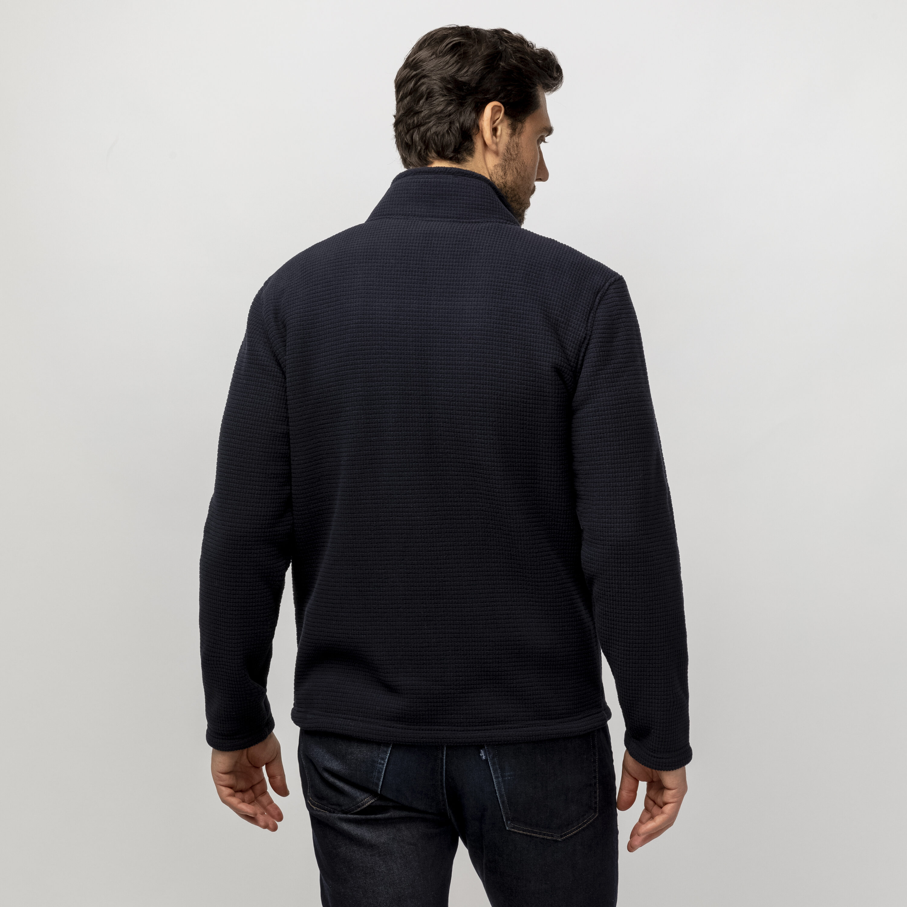 (Large) Insulated Polyester Navy Dark at Men\'s Fleece Free Country