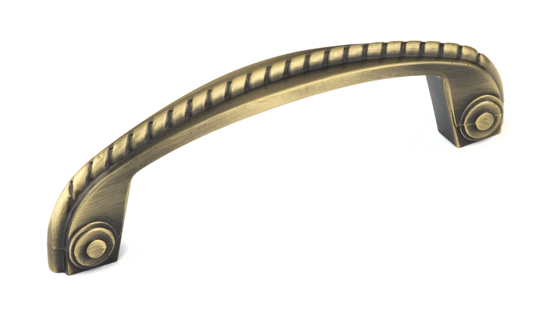 Richelieu BP82261AE Huntingdon 3-3/4-in , 96mm Center to Center Antique English Arch Handle