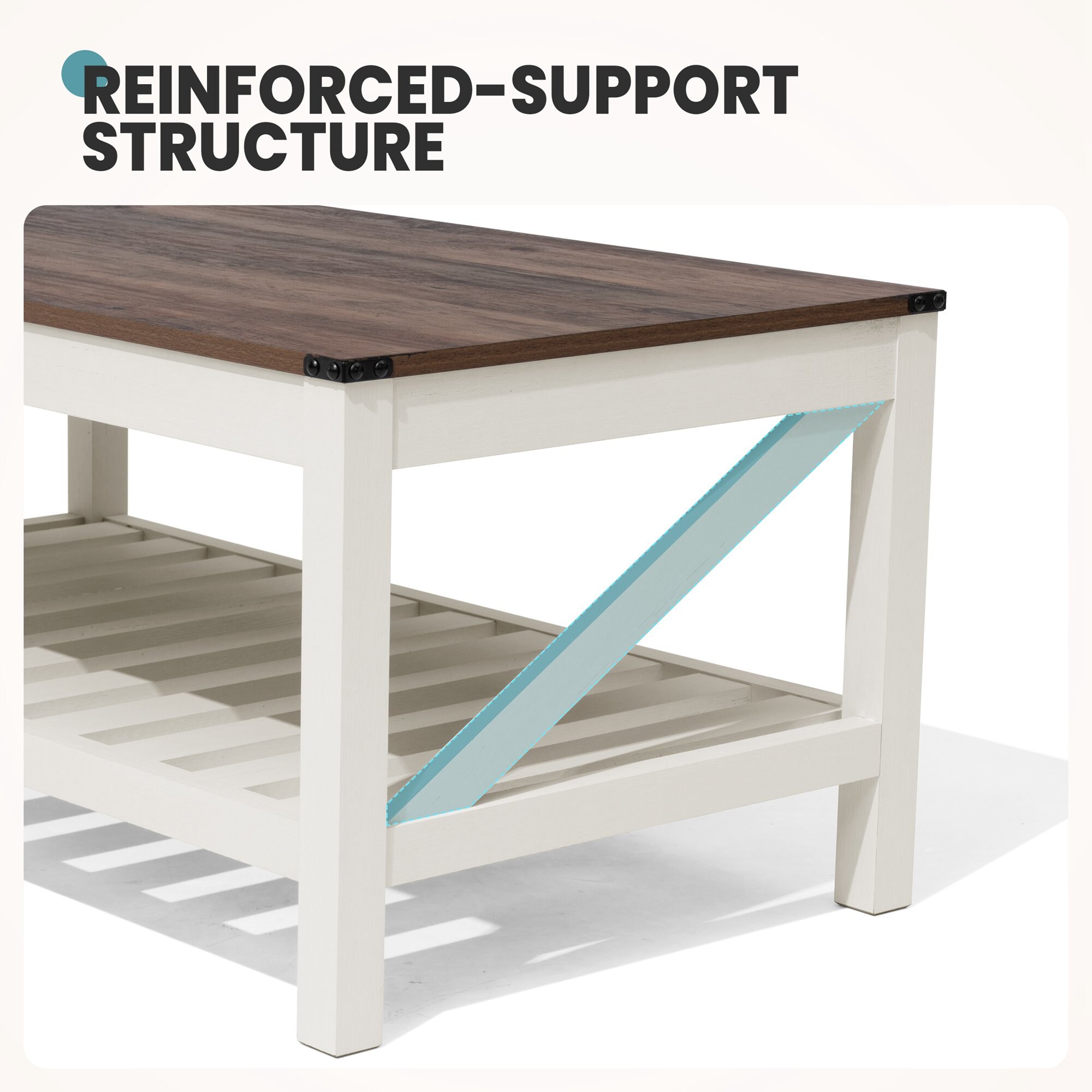 Crestlive Products CL-CT002BRN Coffee-Tables - View #4
