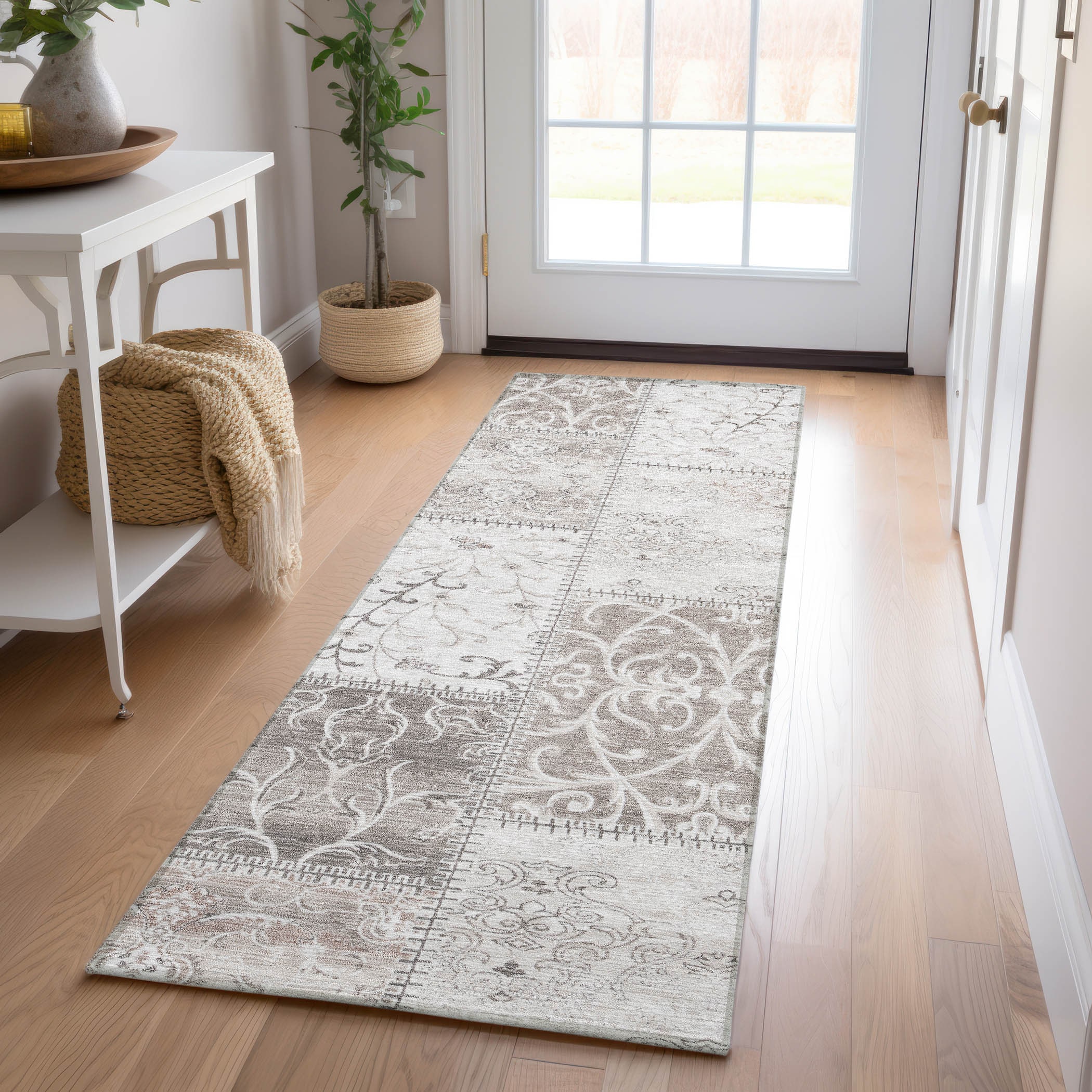 Addison Rugs ACN566TP2X8 Chantille ACN566TP 2 x 7 (ft) Polyester Taupe Rectangular Indoor/Outdoor Machine washable Area rug