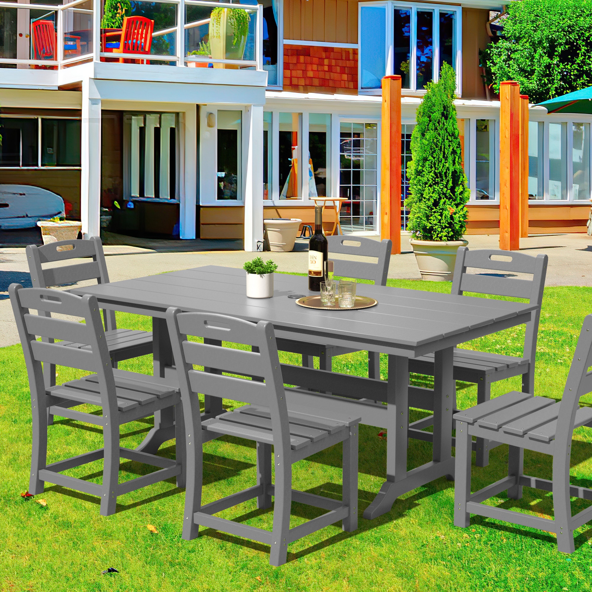 Poly furniture DT-HE02-GR Patio-Tables - View #7