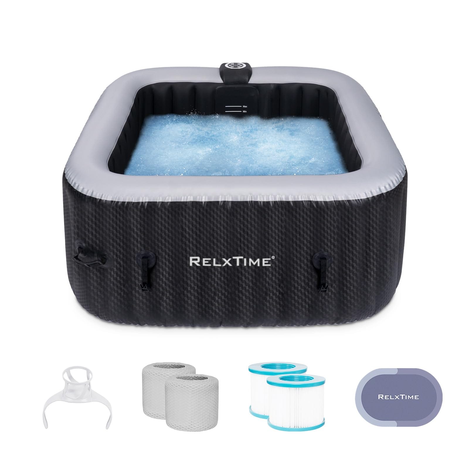 LTMATE 120 Jet 4 -Person Inflatable Square Hot Tub #LSHS004