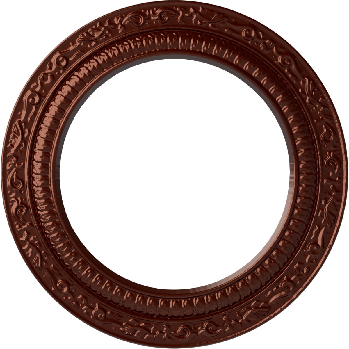 Ekena Millwork CM12ADACS Andrea 12-in W x 12-in L Painted Antique Copper Polyurethane Whole Ceiling Medallion