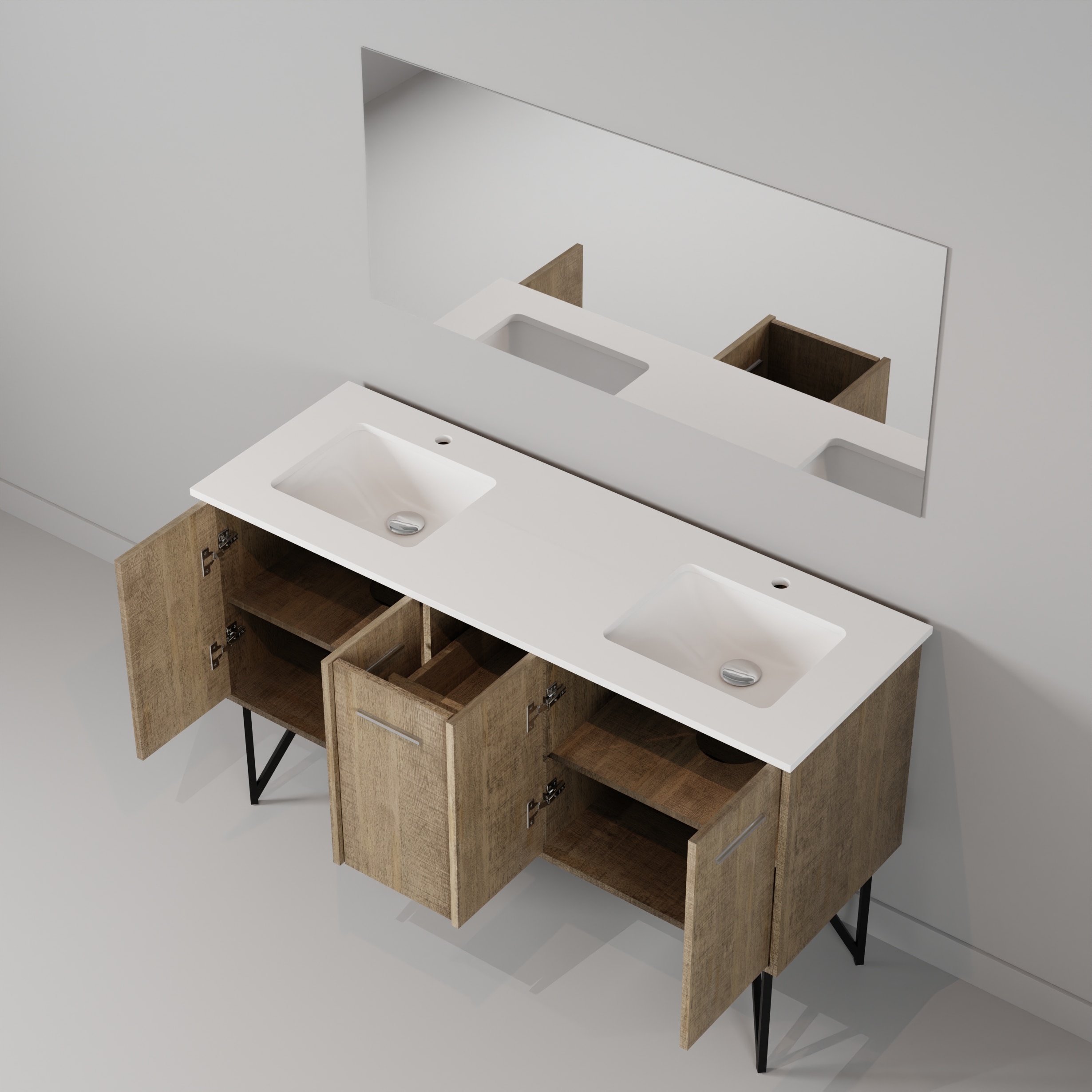 Lexora LVLY60DRA310 Bath-Vanity-Combo - View #7