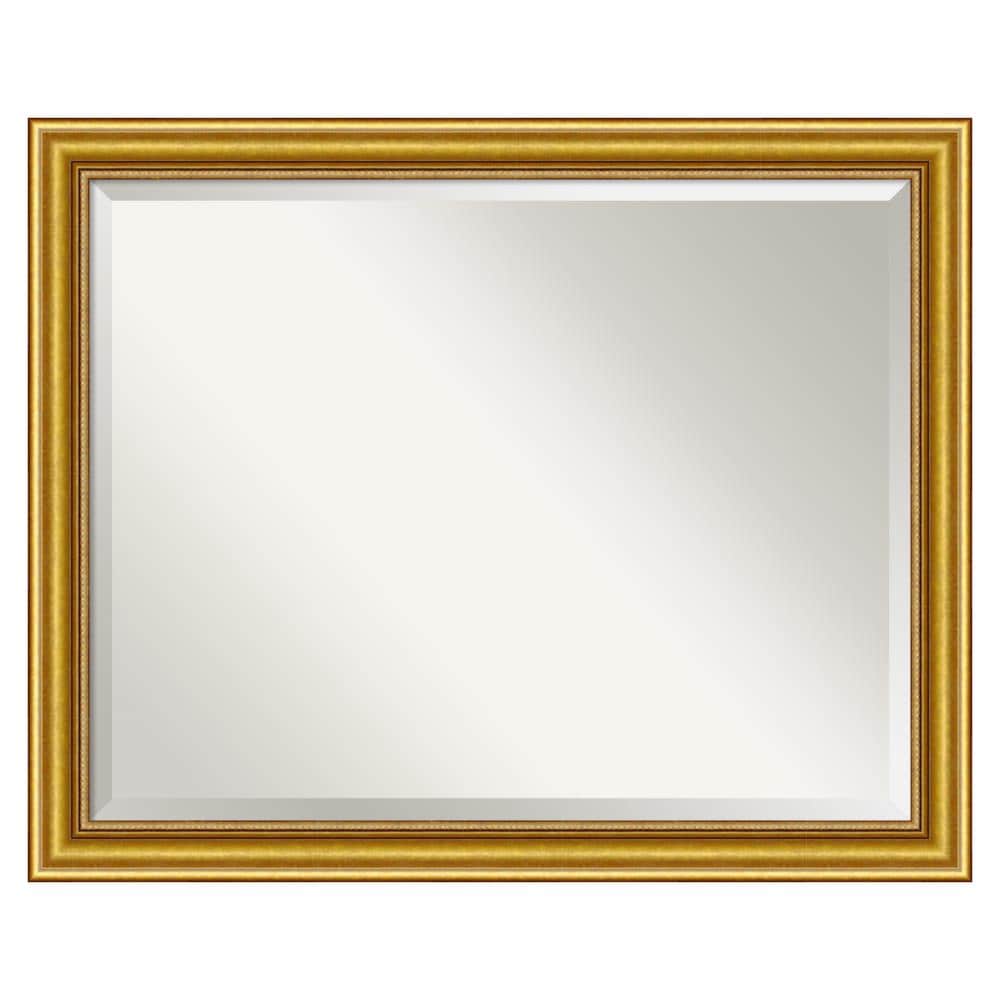 Amanti Art DSW01025 Townhouse 31.75-Inches W x 25.75-Inches H Rectangle Townhouse Gold Framed Wall Mirror