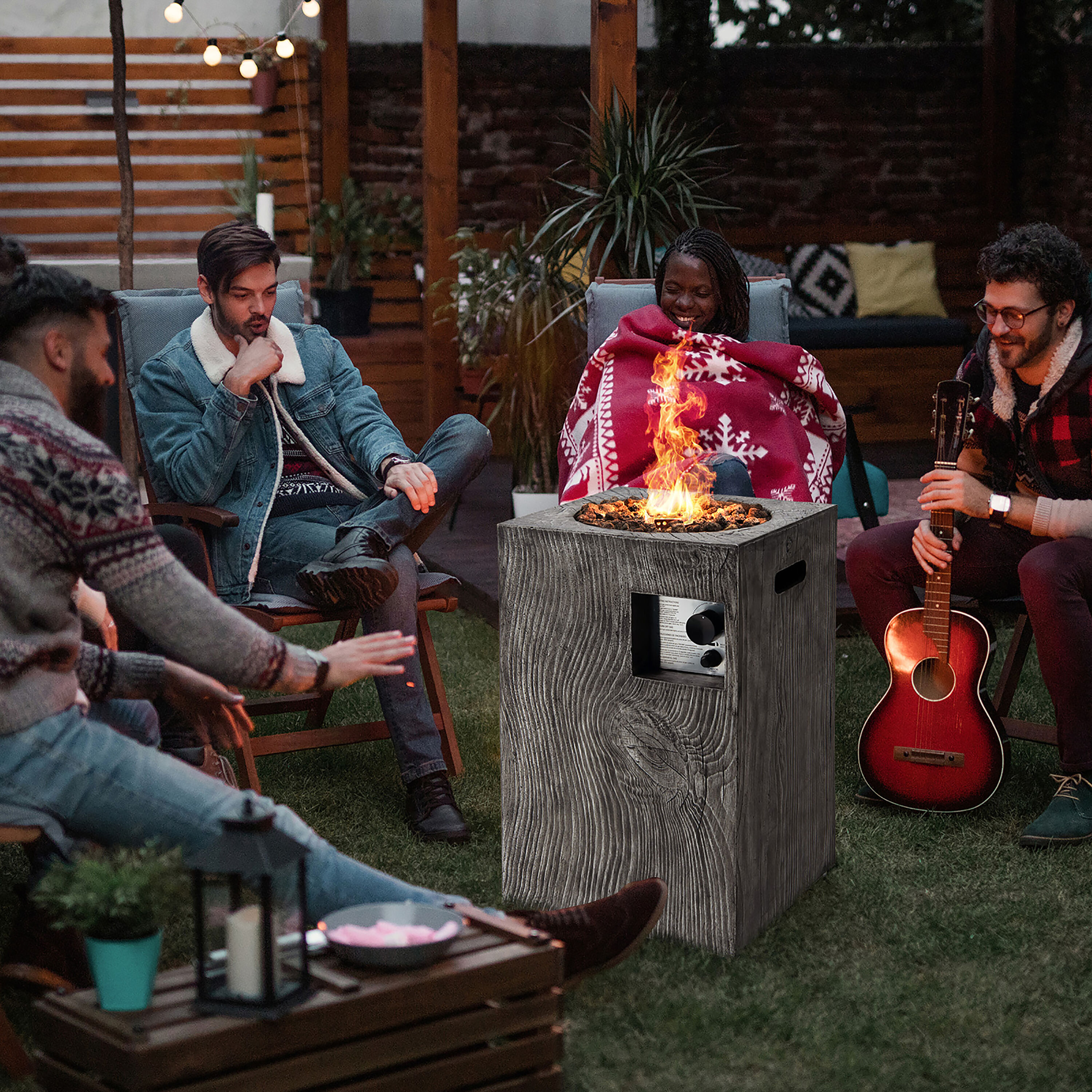 Costway NP10422GR Outdoor-Woodburning-Firepits - View #7