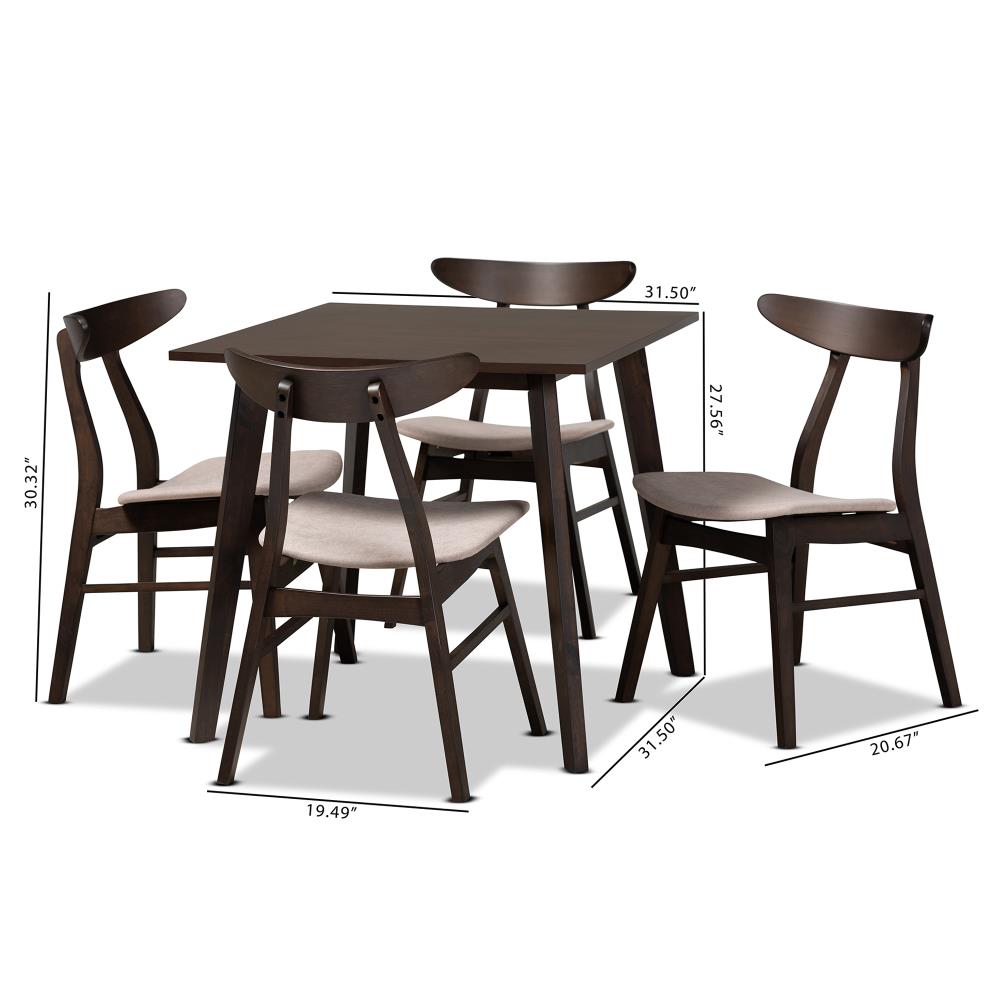 Baxton Studio 161-10465-10464-LW Dining-Sets - View #6