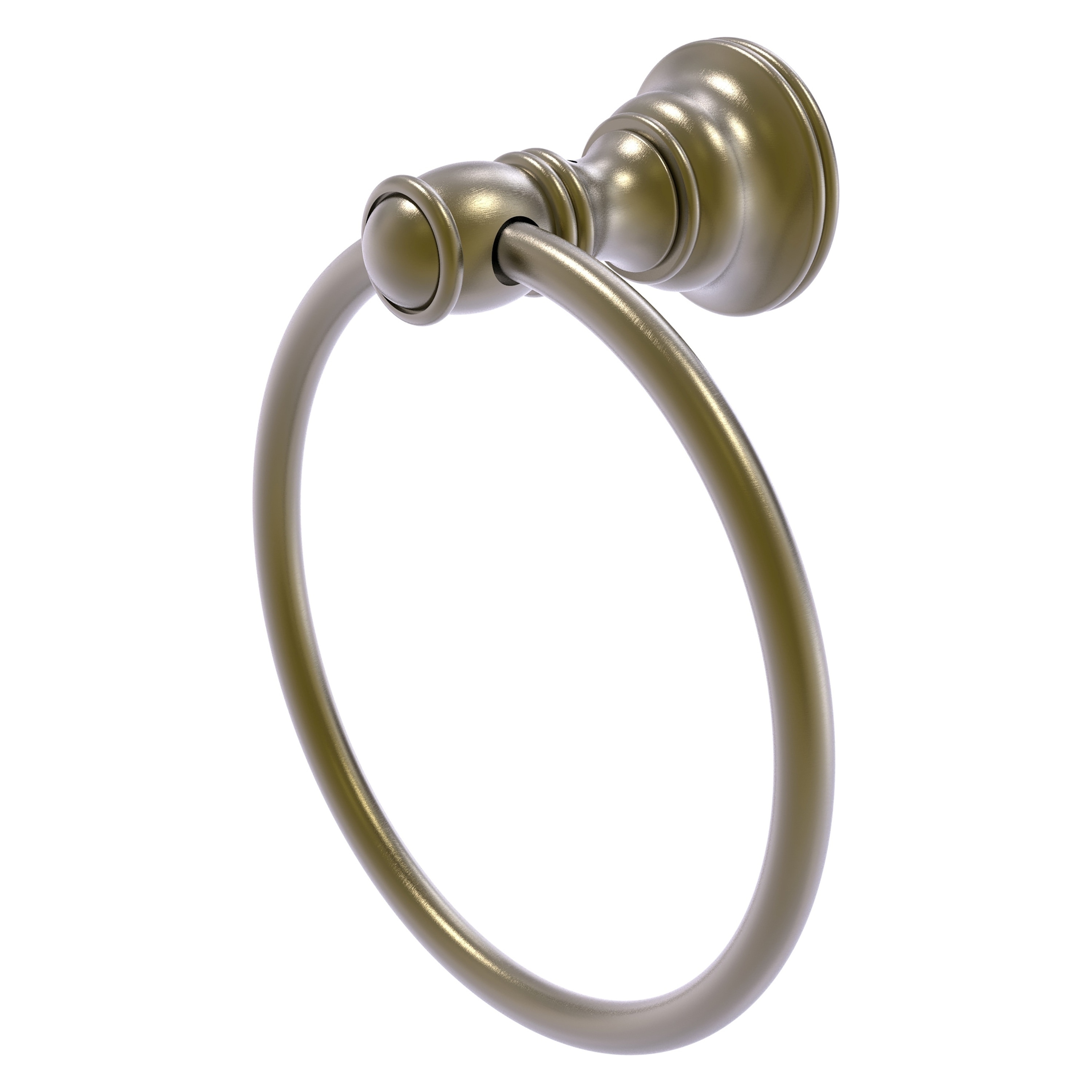 Allied Brass CL-16-ABR Carolina Antique Brass Wall mount Single Towel Ring
