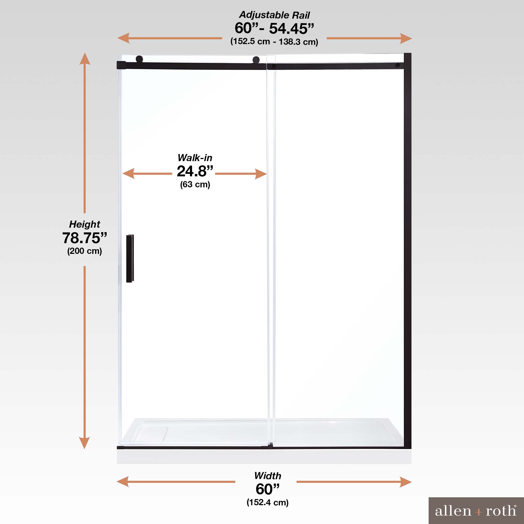 allen + roth 15SGP-DAVI60-ORB Shower-Doors - View #15