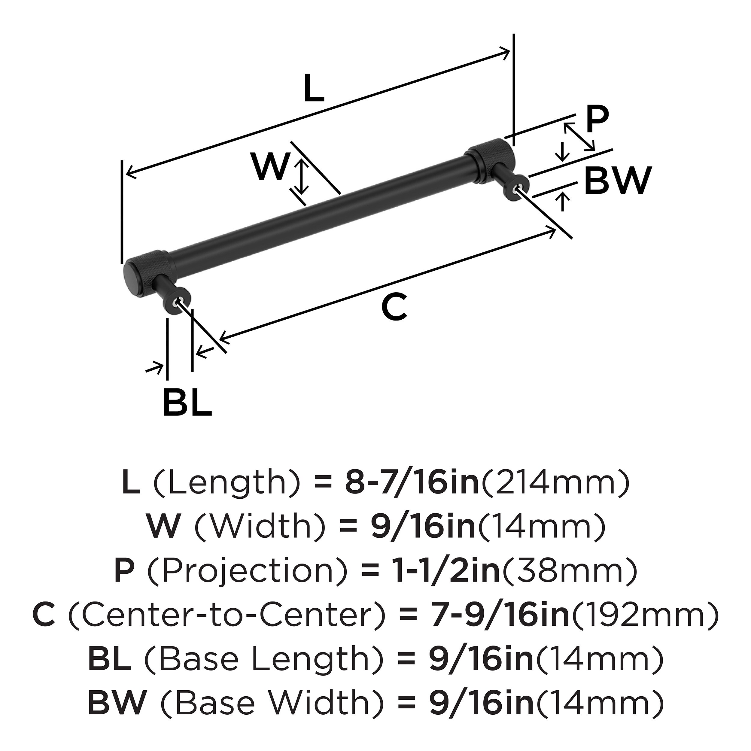 Amerock BP37746MB Cabinet-Pulls - View #4