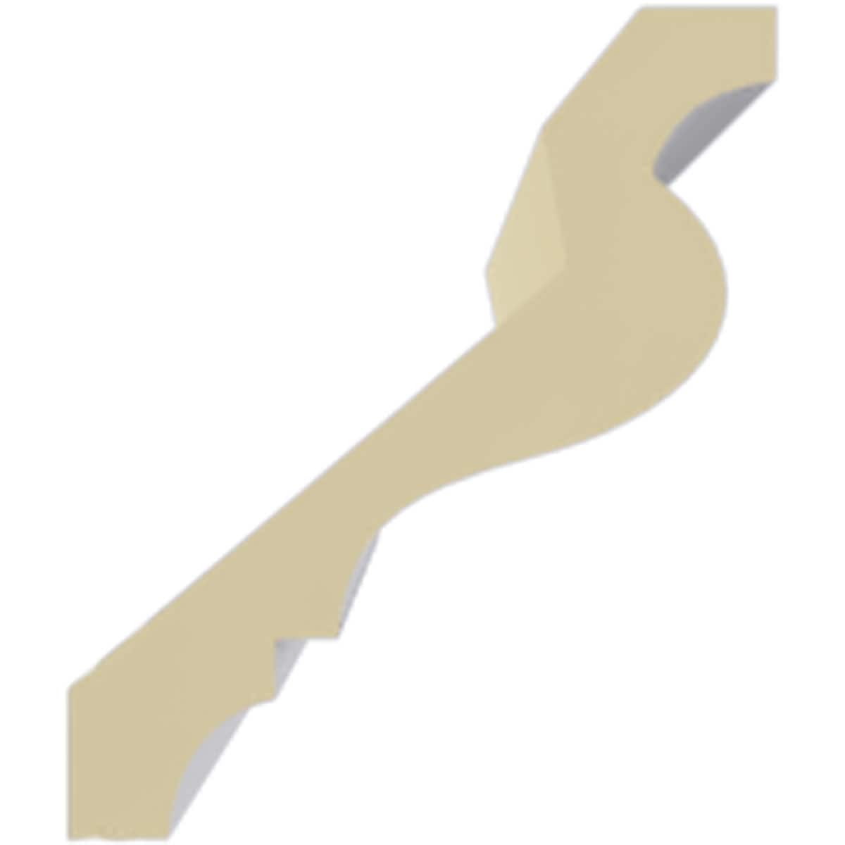 Anthony Smooth White Polyurethane Crown Moulding 94.5"