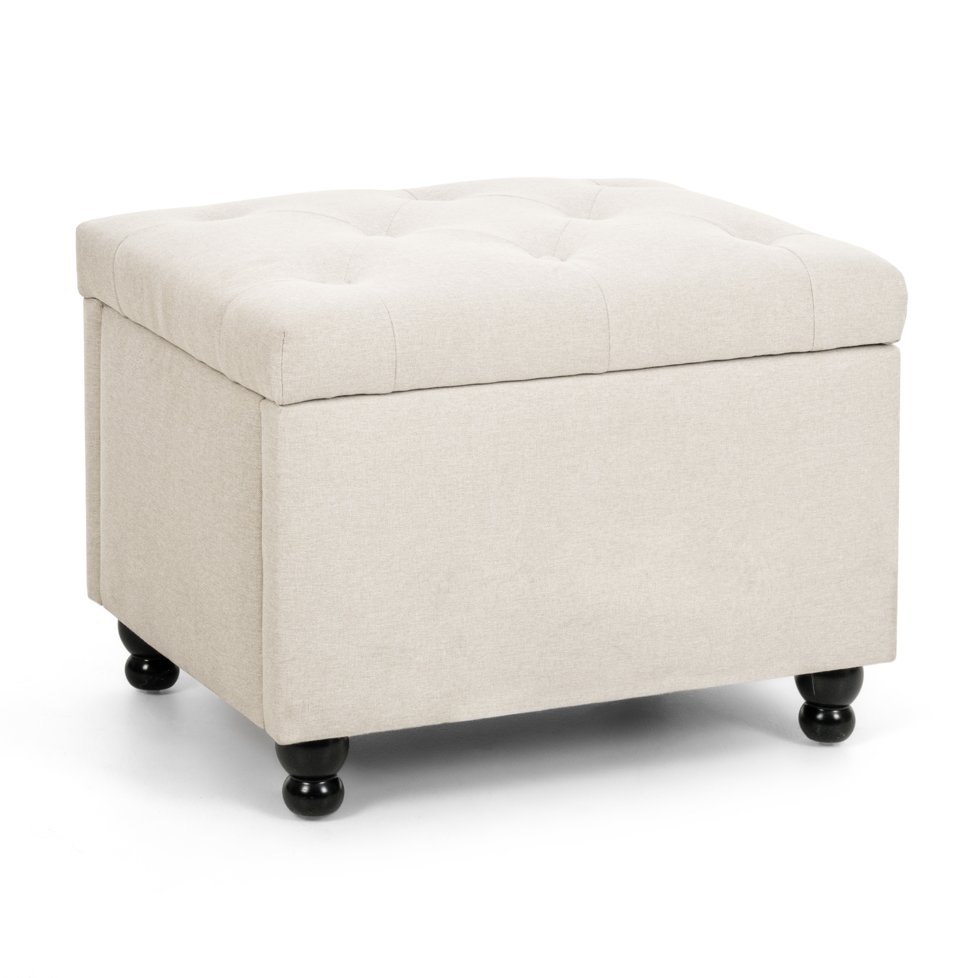 PamaPic SN-CWHX-M-WL1 Modern Beige Storage Ottoman