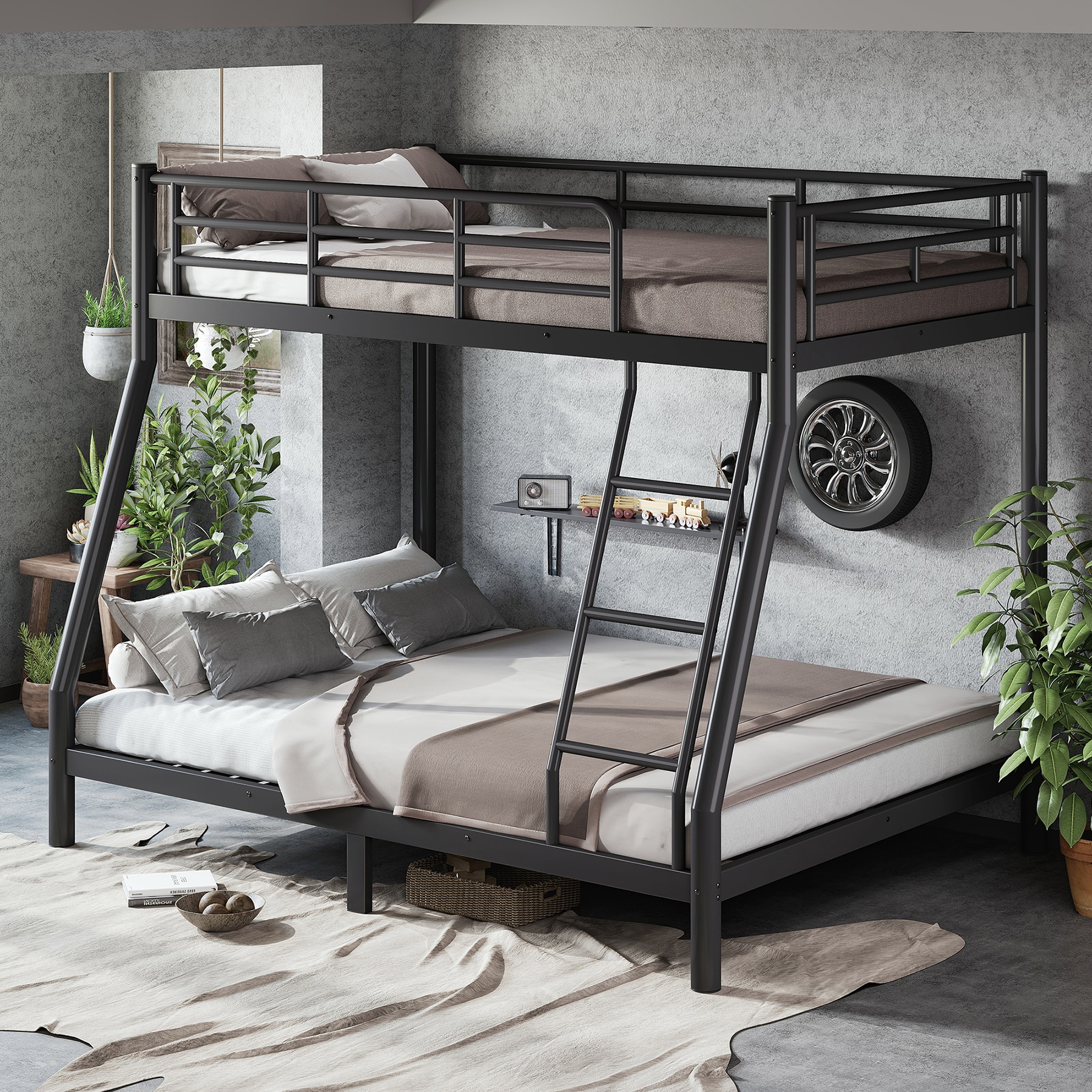 SINOFURN SYE140027BK Bunk-Beds - View #4