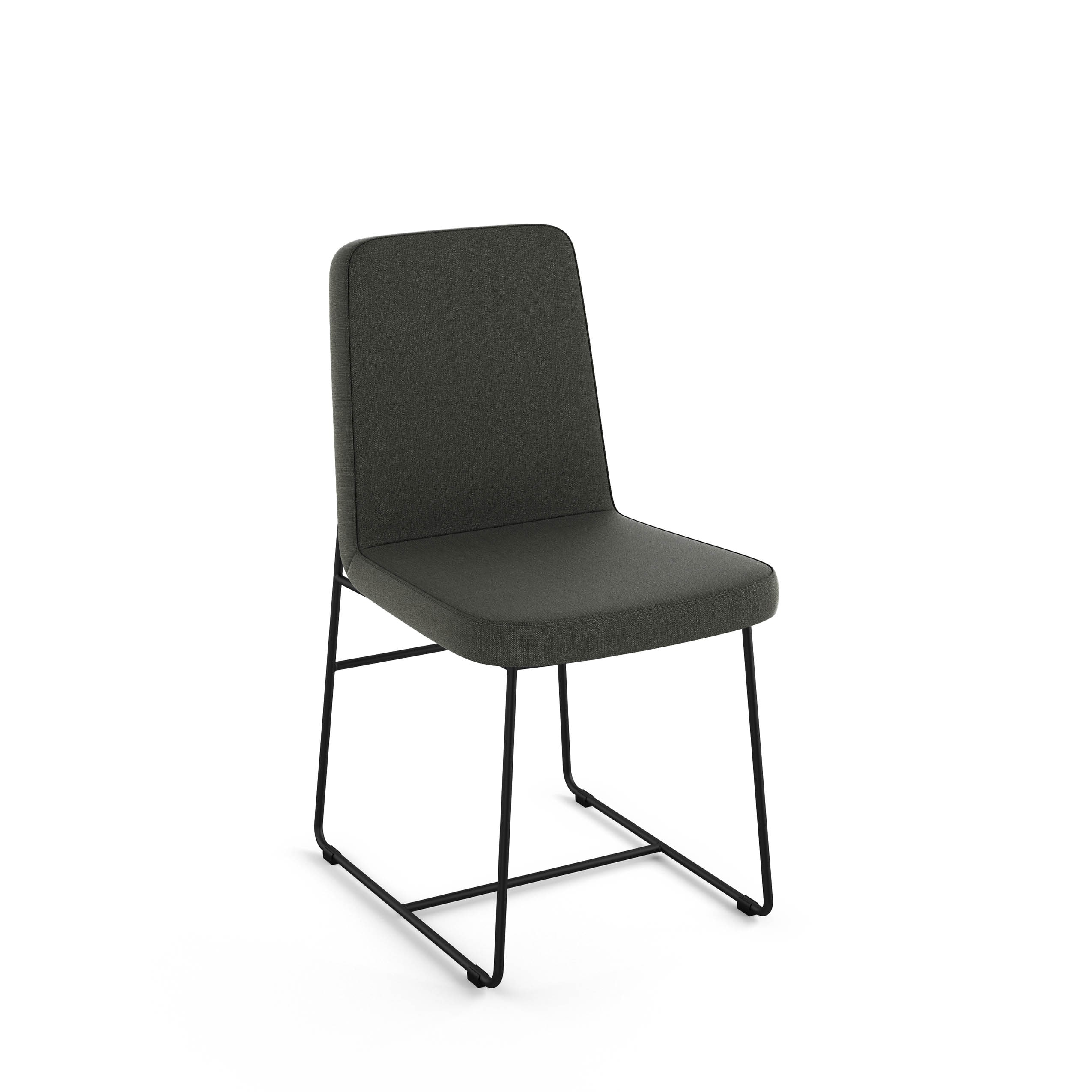 Amisco 34502-WE/1B25CPF4 Winslet Contemporary/Modern Polyester/Polyester Blend Upholstered Dining Side Chair (Metal Frame)