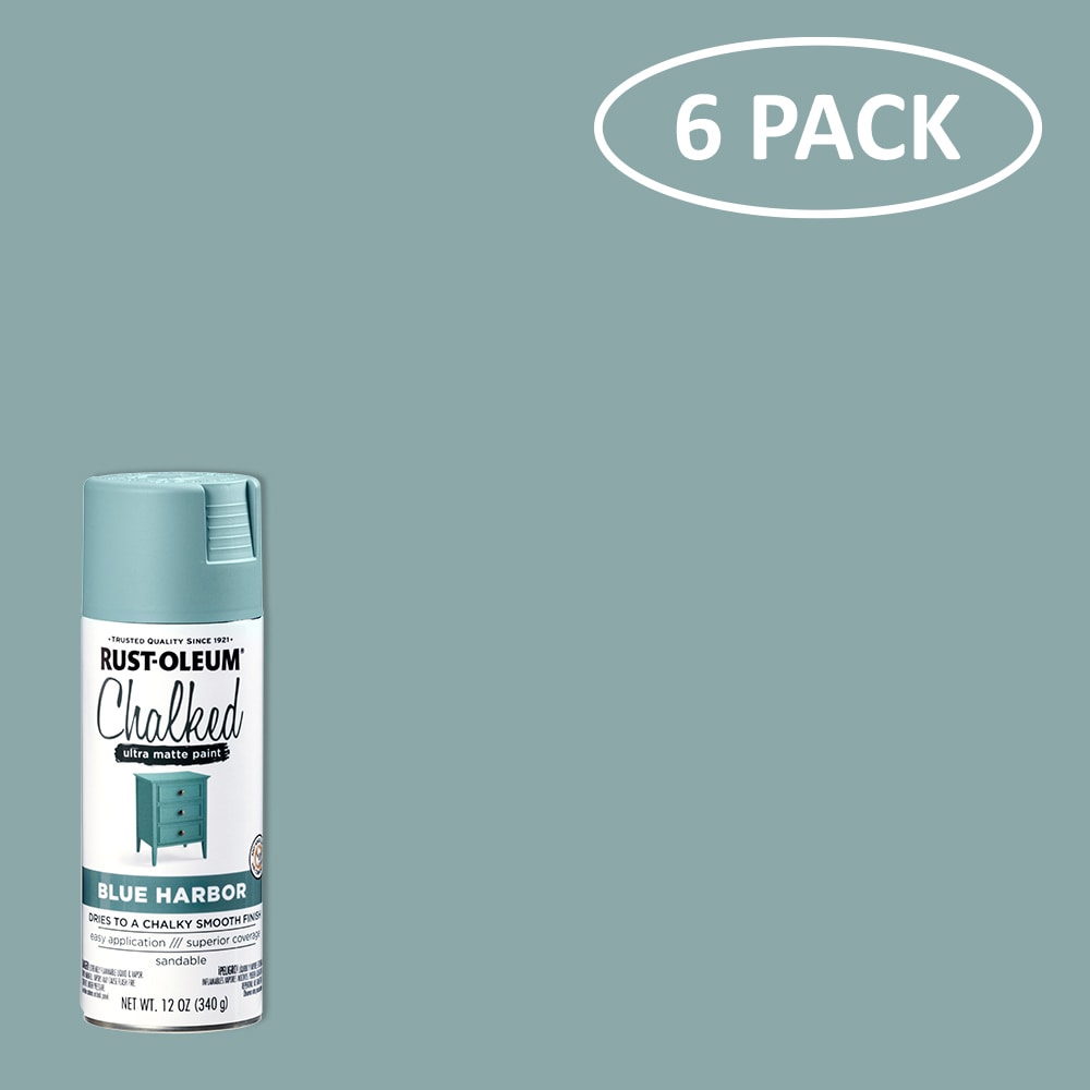 Rust-Oleum 374164SOS Specialty 6 -Pack Matte Blue Harbor Spray paint ( NET WT. 12-oz )