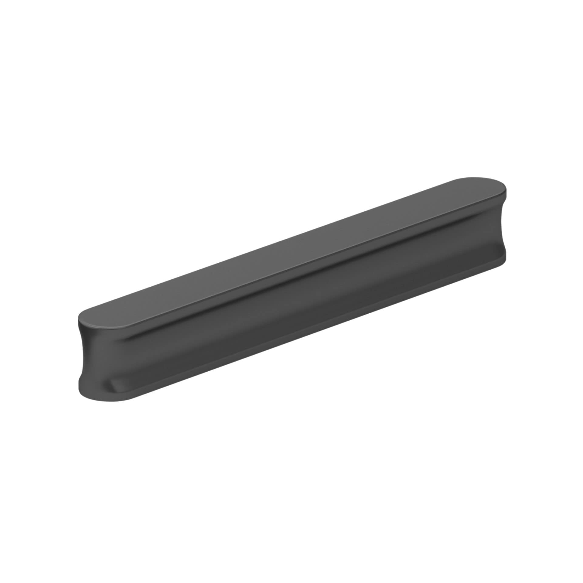 Richelieu 788696900 Bray 2-1/2-in or 3-3/4-in , 64mm or 96mm Center to Center Matte Black Dual Mount Rectangular Bar