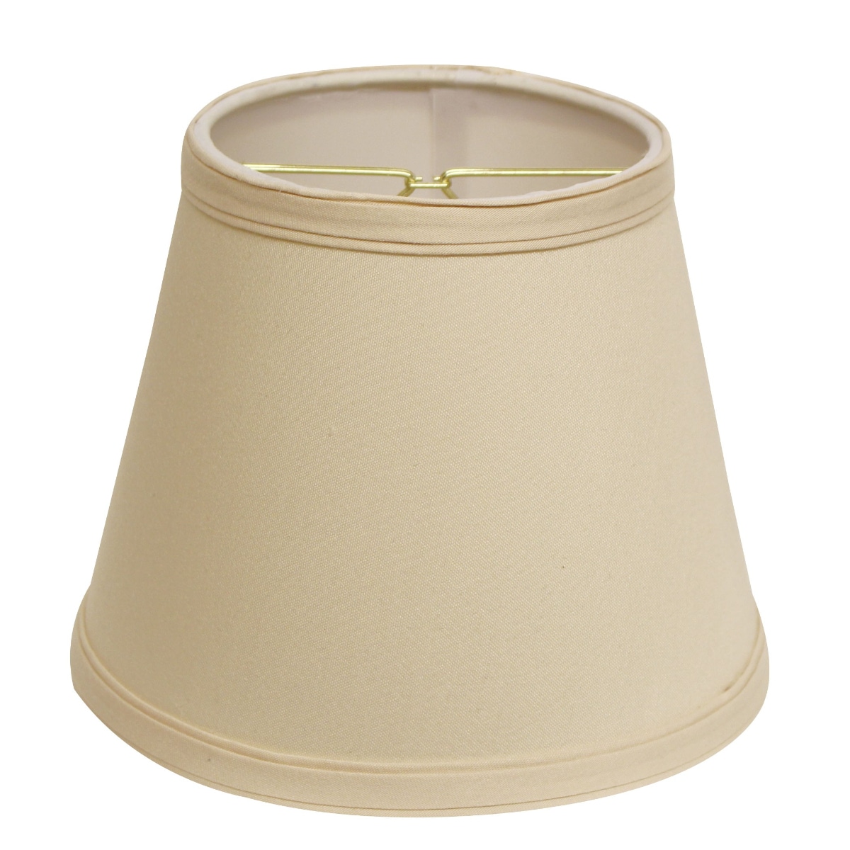 HomeRoots 4000469934 7-Inches x 8-Inches Beige Fabric Empire Lamp Shade