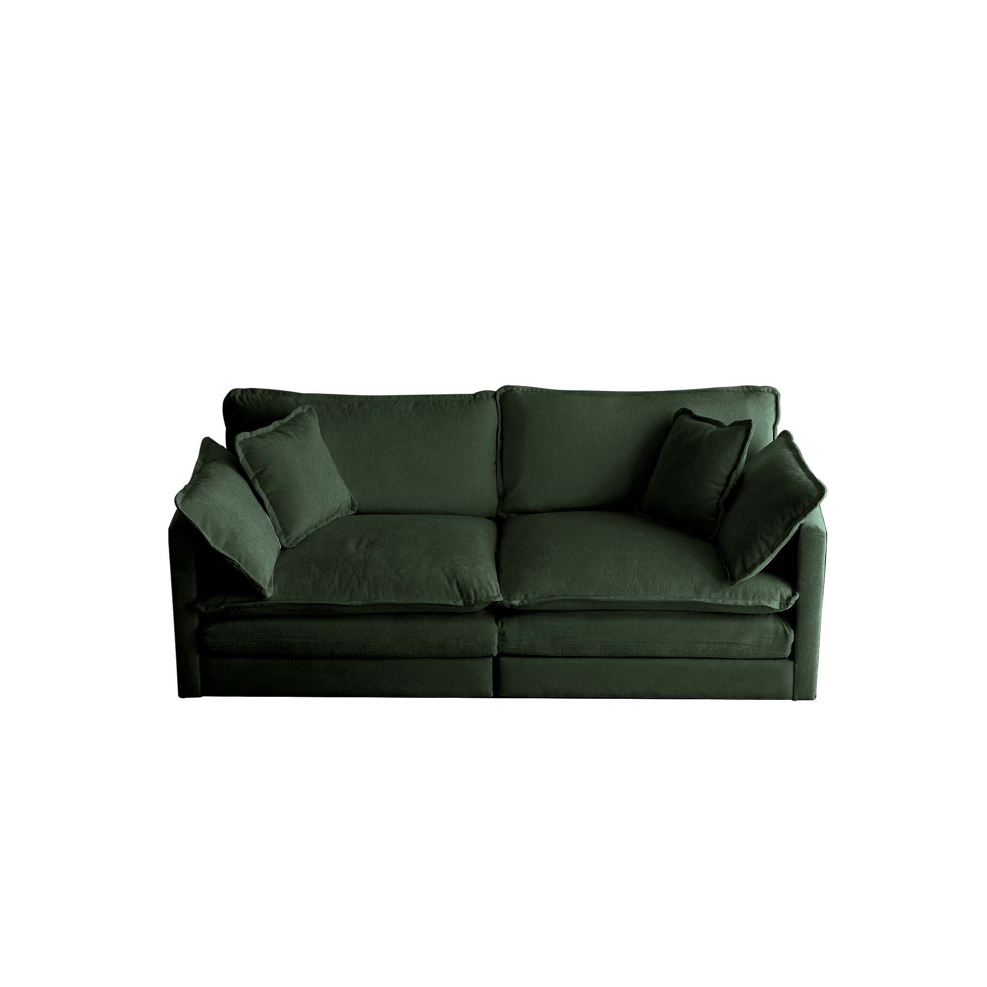 Bybafun YC5200057 76.7-in Modern Green 2 -seater Sofa