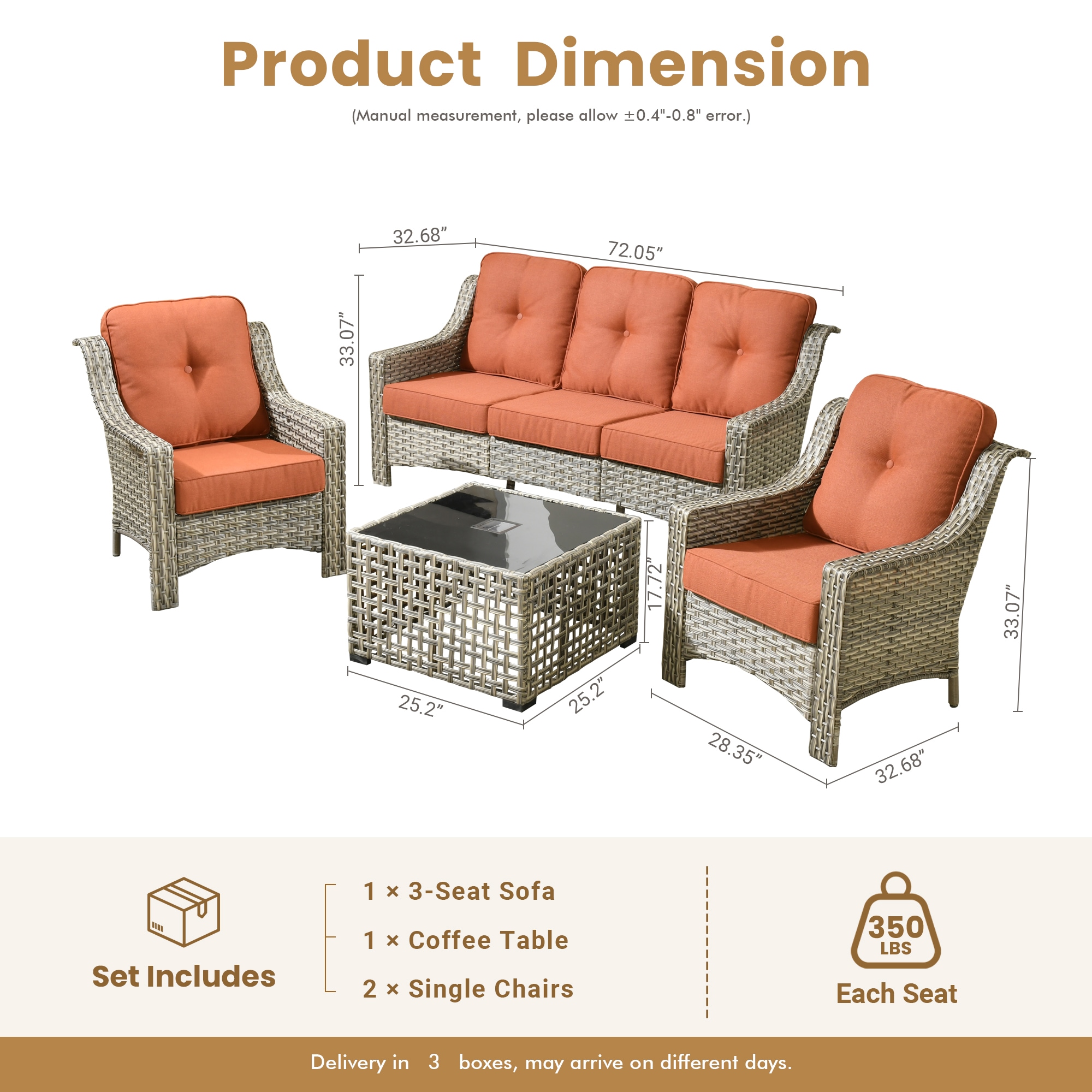 Caodoc L5-PAD80C4-T Patio-Sofas-Daybeds - View #5
