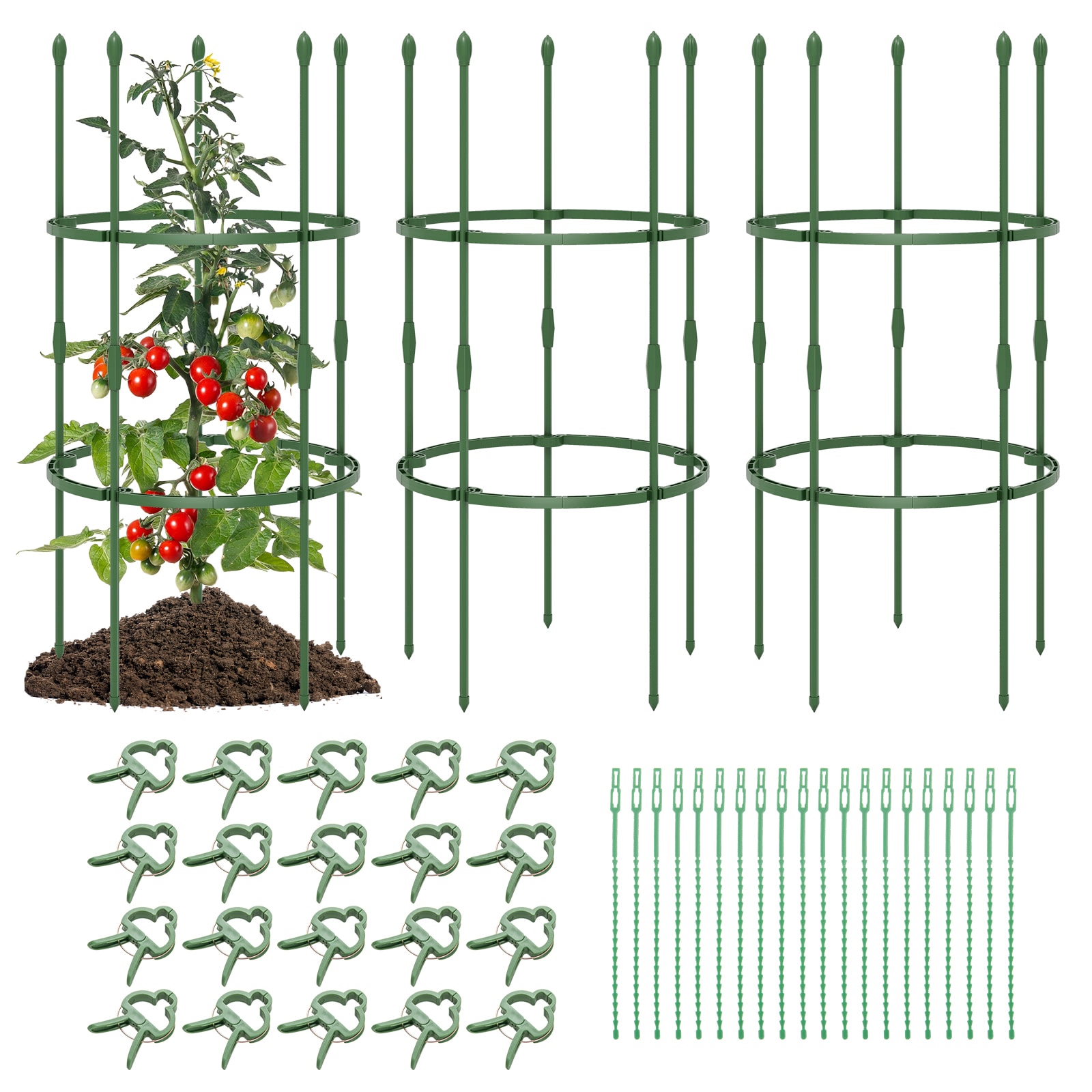  YSGT416669GN 20-Inches W x 40-Inches H Green Garden Trellis For Climbing Plants For Cucumbers For Roses For Tomatoes