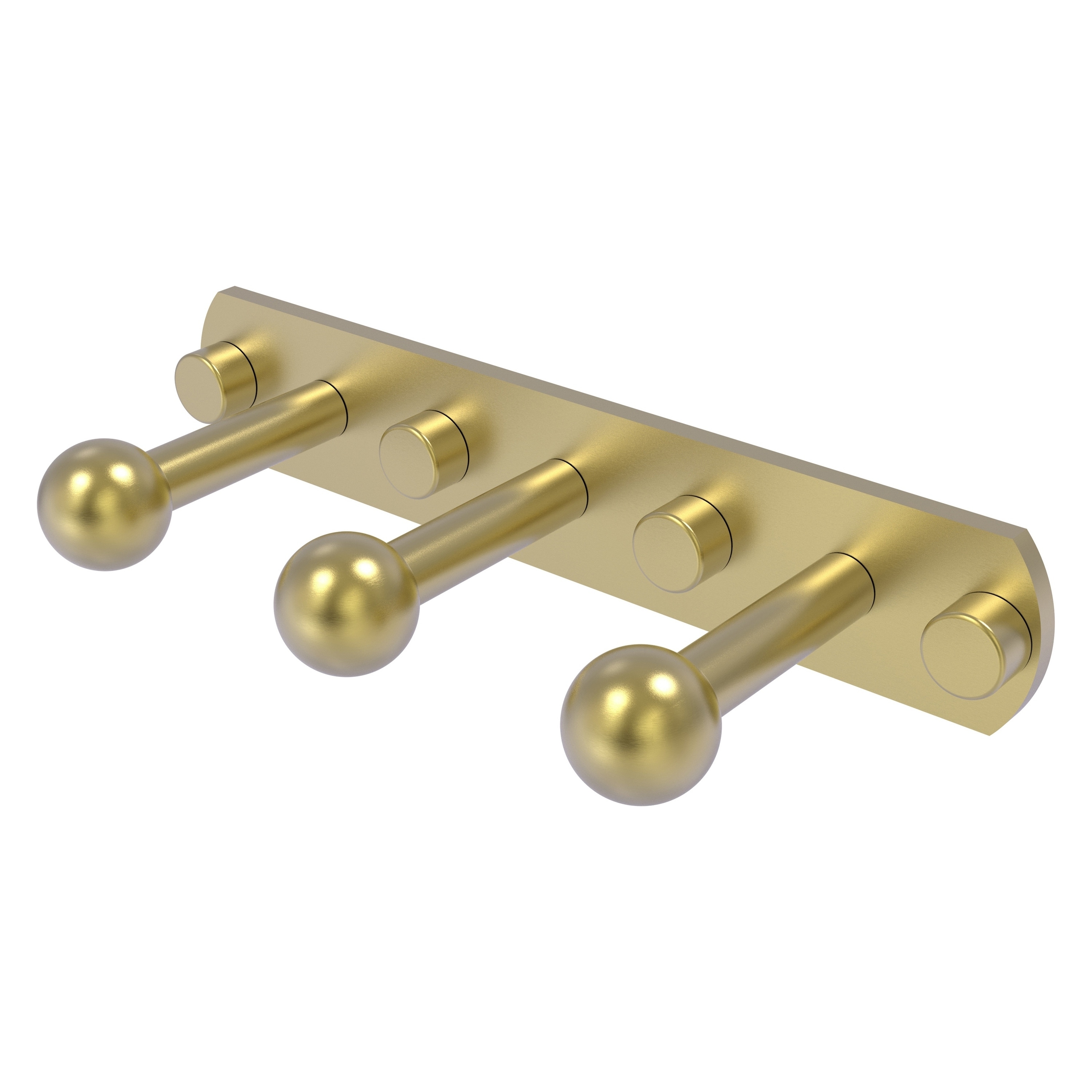 Allied Brass P1000-20-3-SBR Prestige Skyline Satin Brass Triple -Hook Wall mount Towel Hook