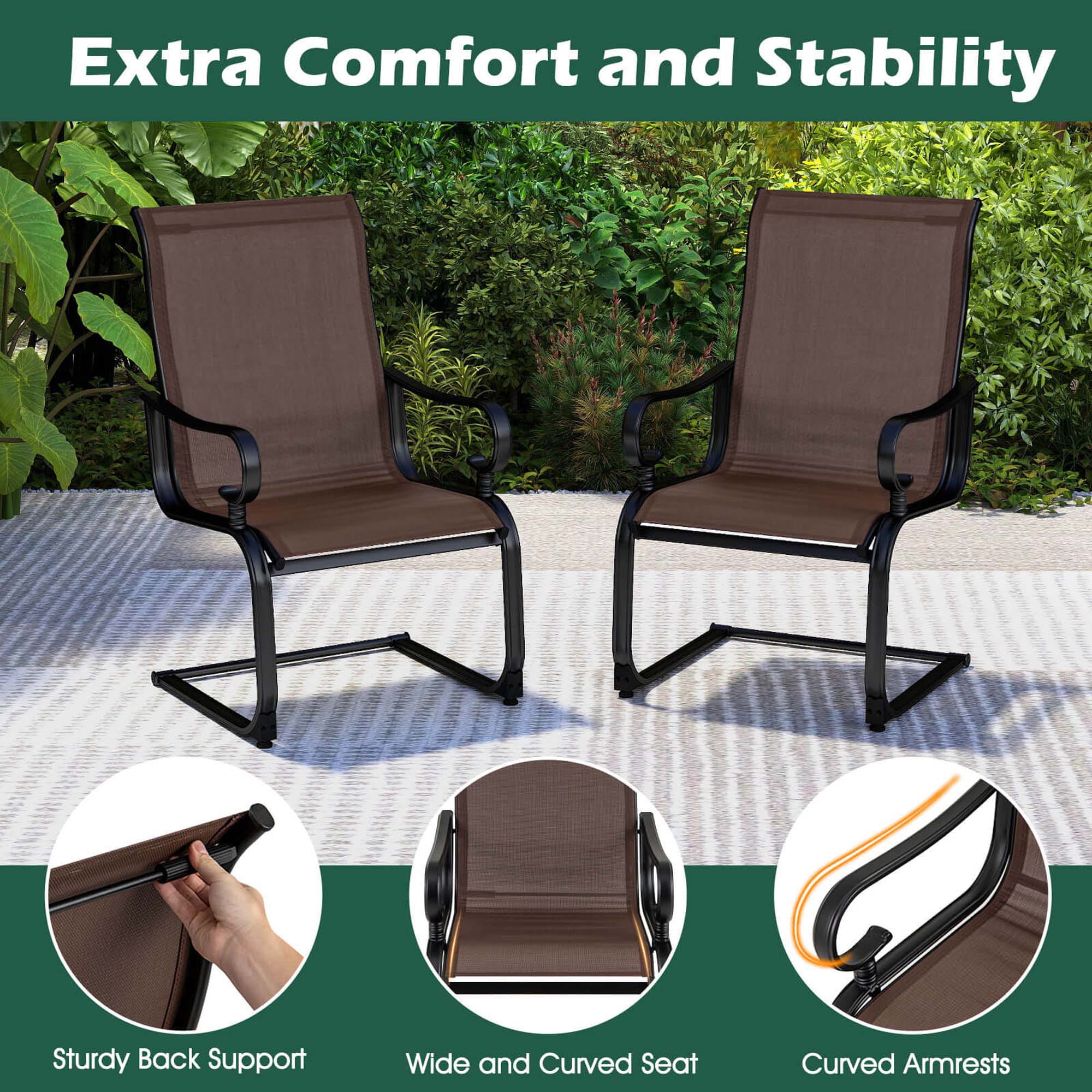 Costway HCST05698 Patio-Chairs - View #3
