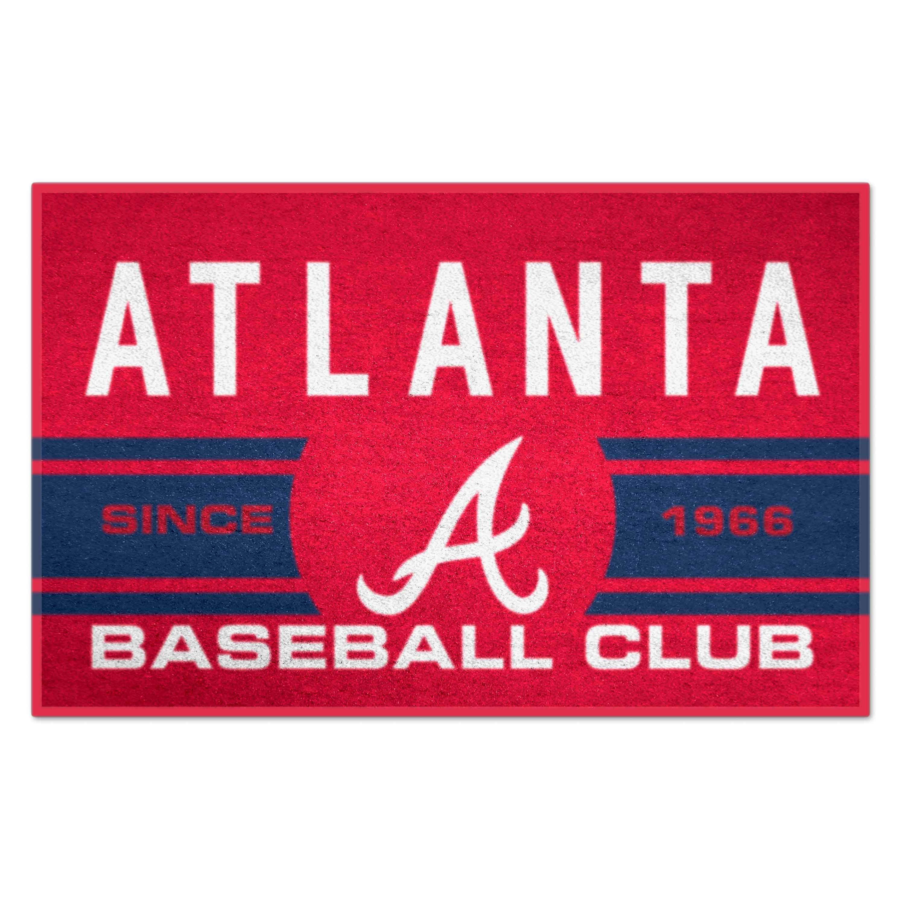 FANMATS 18460 MLB Uniform Starter Mat 2 x 3 (ft) Tufted Nylon Blue Rectangular Indoor Throw rug