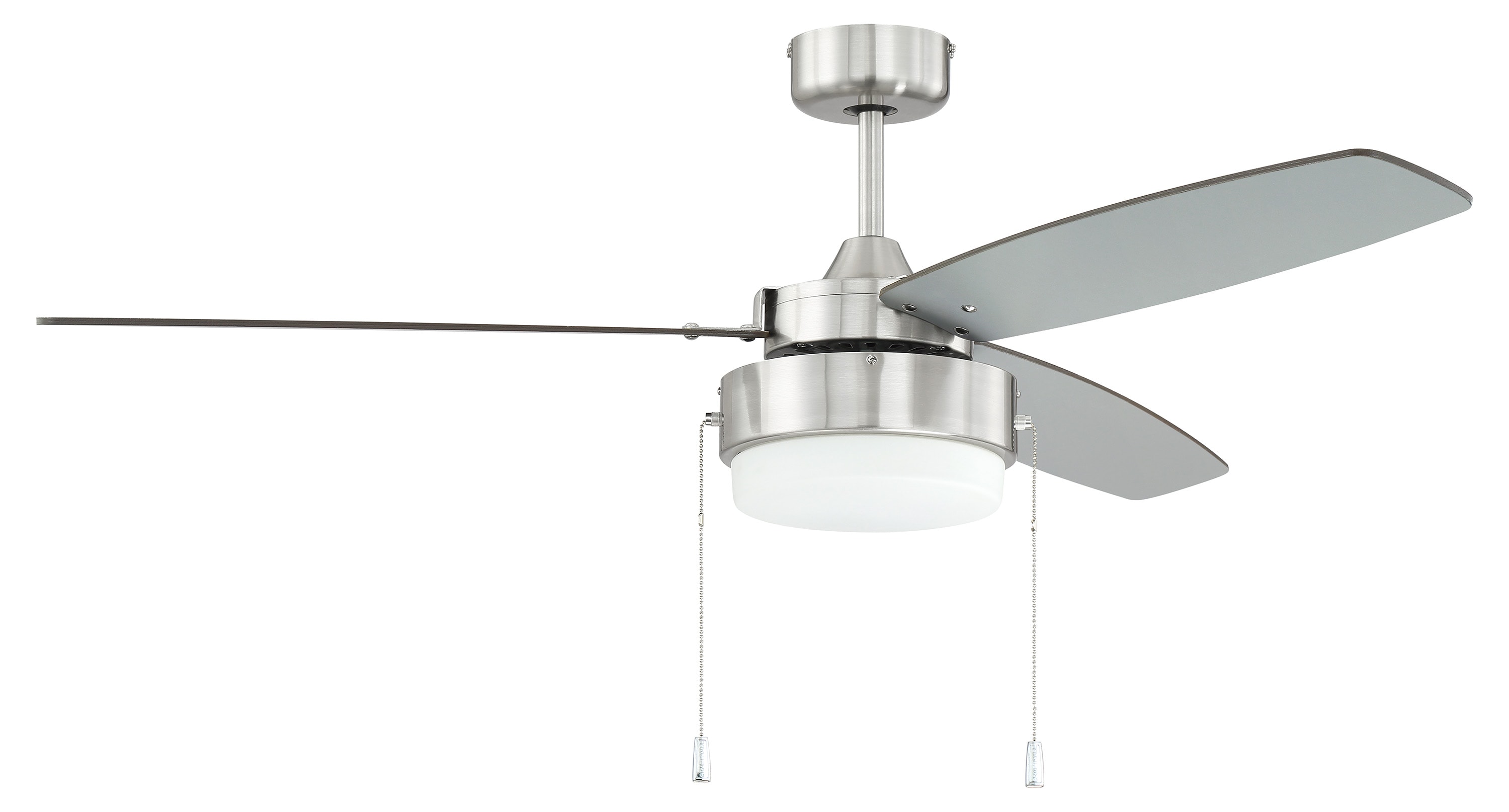 Craftmade Intrepid 52-in Brushed Polished Nickel with Silver Blades LED ...