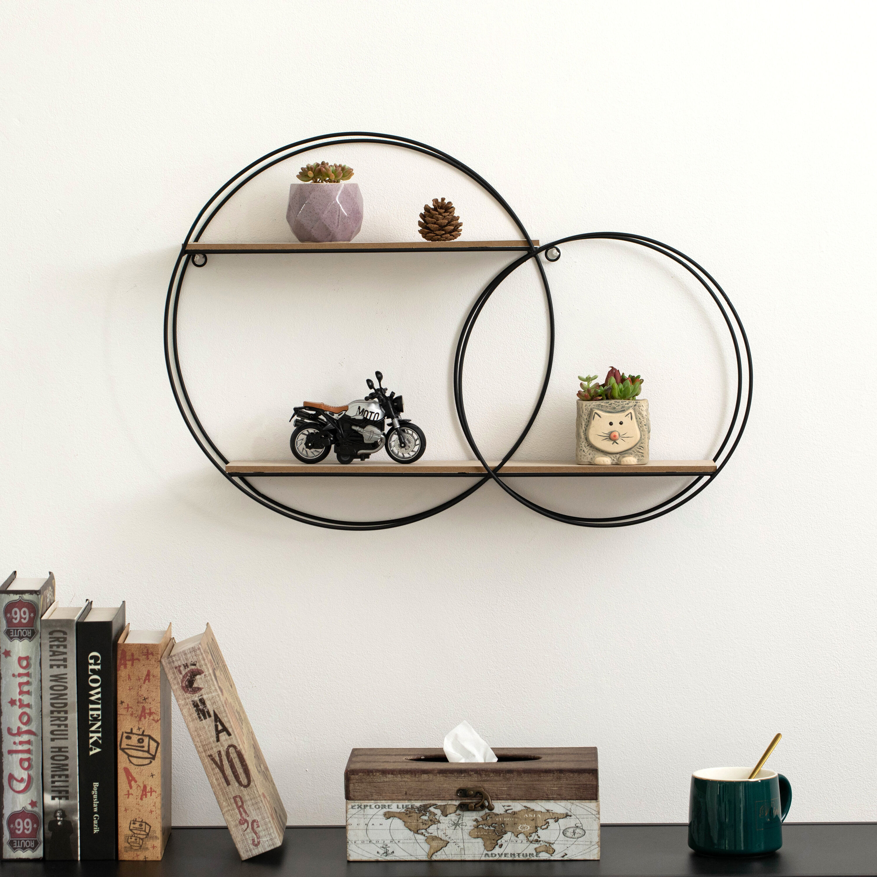Vintiquewise QI004691.RO2 Wall-Mounted-Shelving - View #2