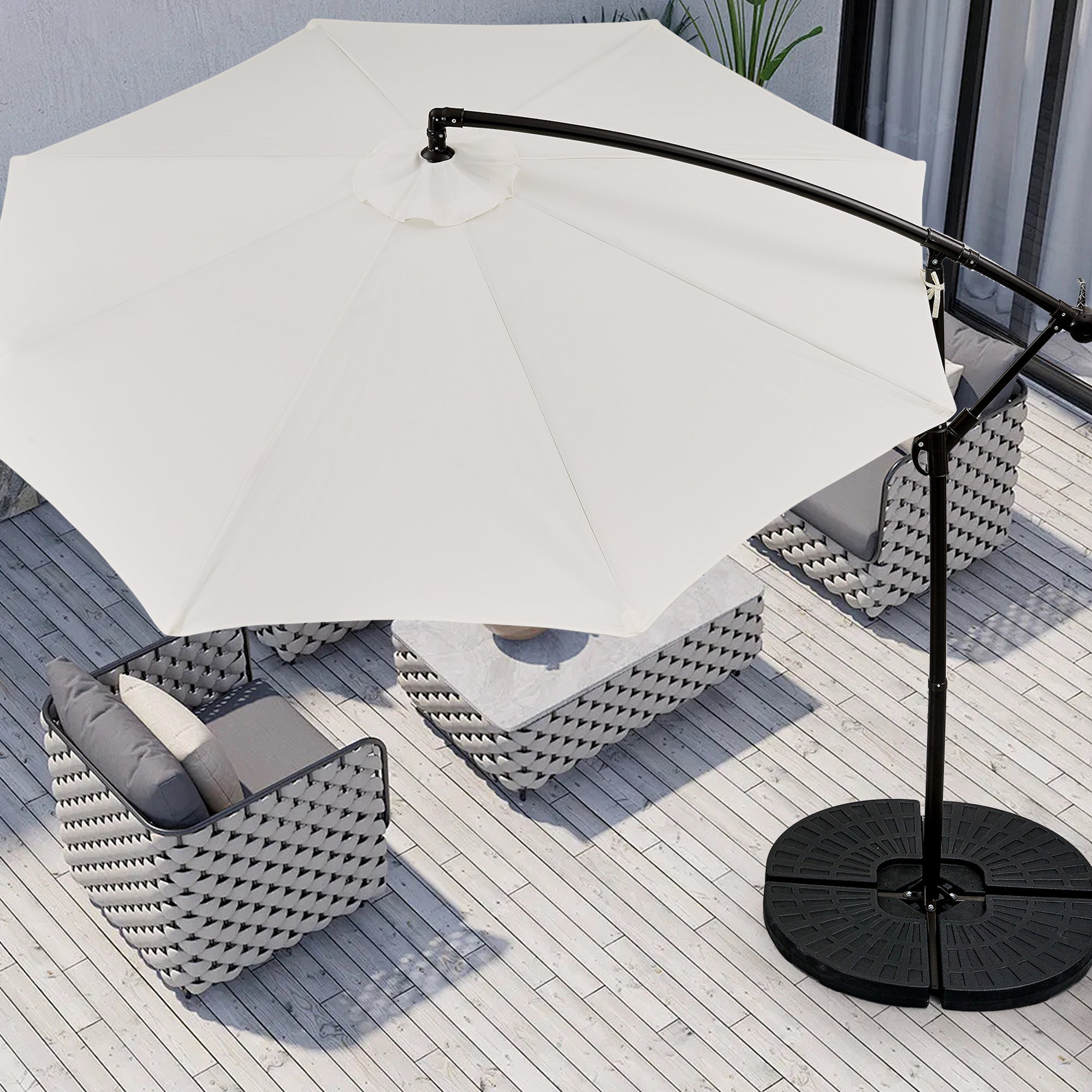 Vecelo PU01-WHT&PUB01-BLK Umbrellas-2 - View #3