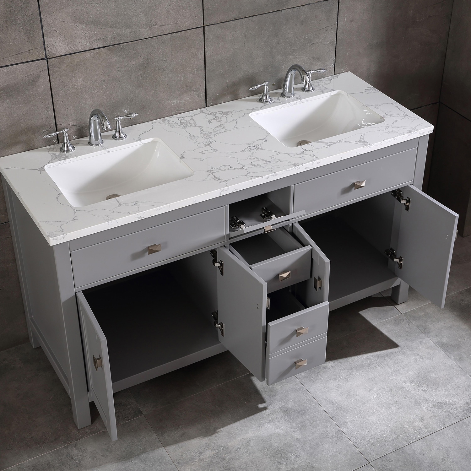 Eviva TVN515-60GR Bath-Vanity-Combo - View #2