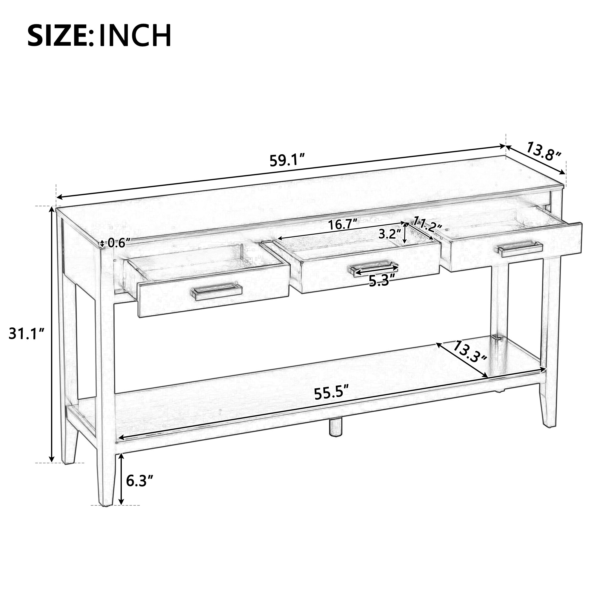 Vynxaria LS0505-7110445E Console-Sofa-Tables - View #7