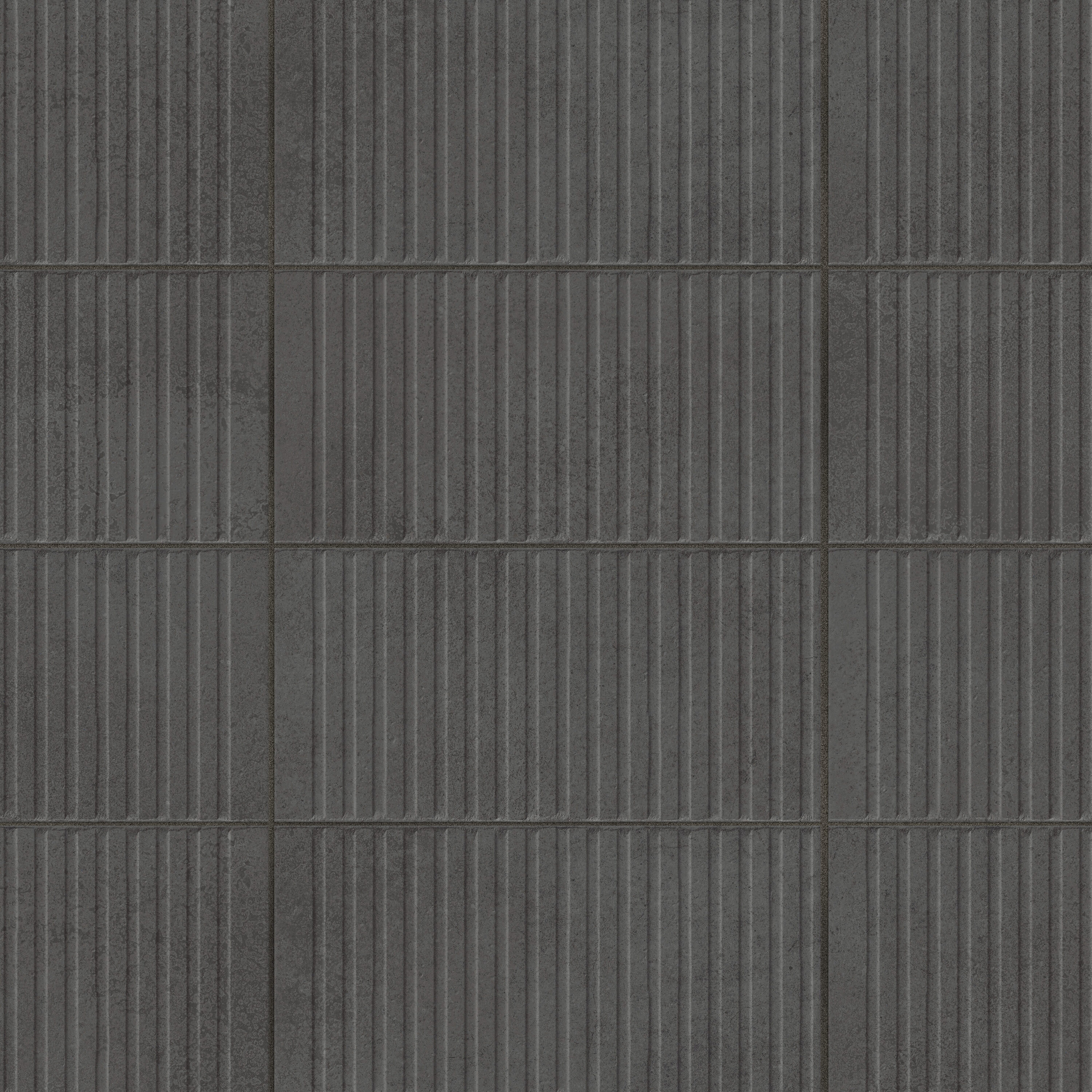 Affinity Tile Sample - Kings Loft Black 8-in x 16-in Matte Ceramic Cement look Wall Tile