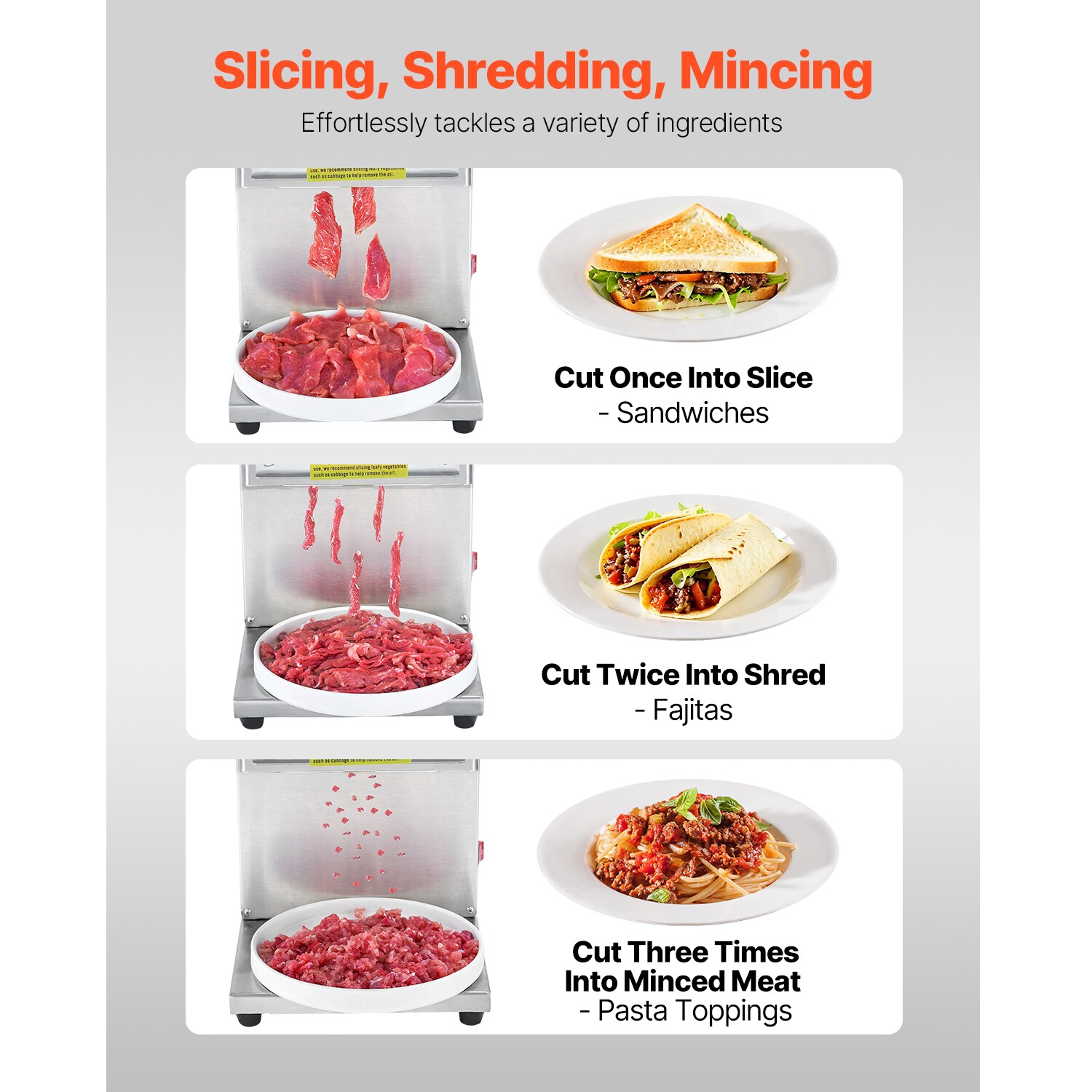 VEVOR TJBYXKHSP8001E2MZV1 Food-Slicers - View #3