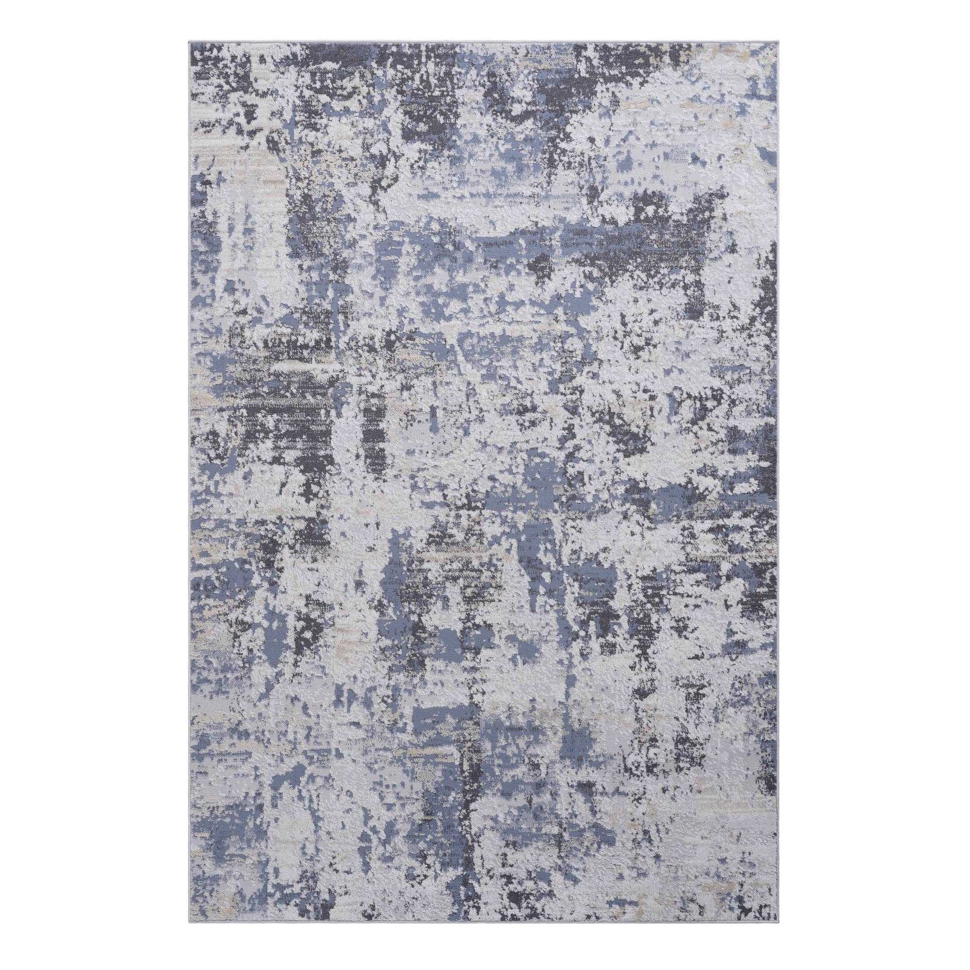 HyperDrop Cart Assorted Sizes Polypropylene Area Rug Multi-Color Heavy-Duty Low-Pile Washable Non-Shedding for Indoor Living Areas