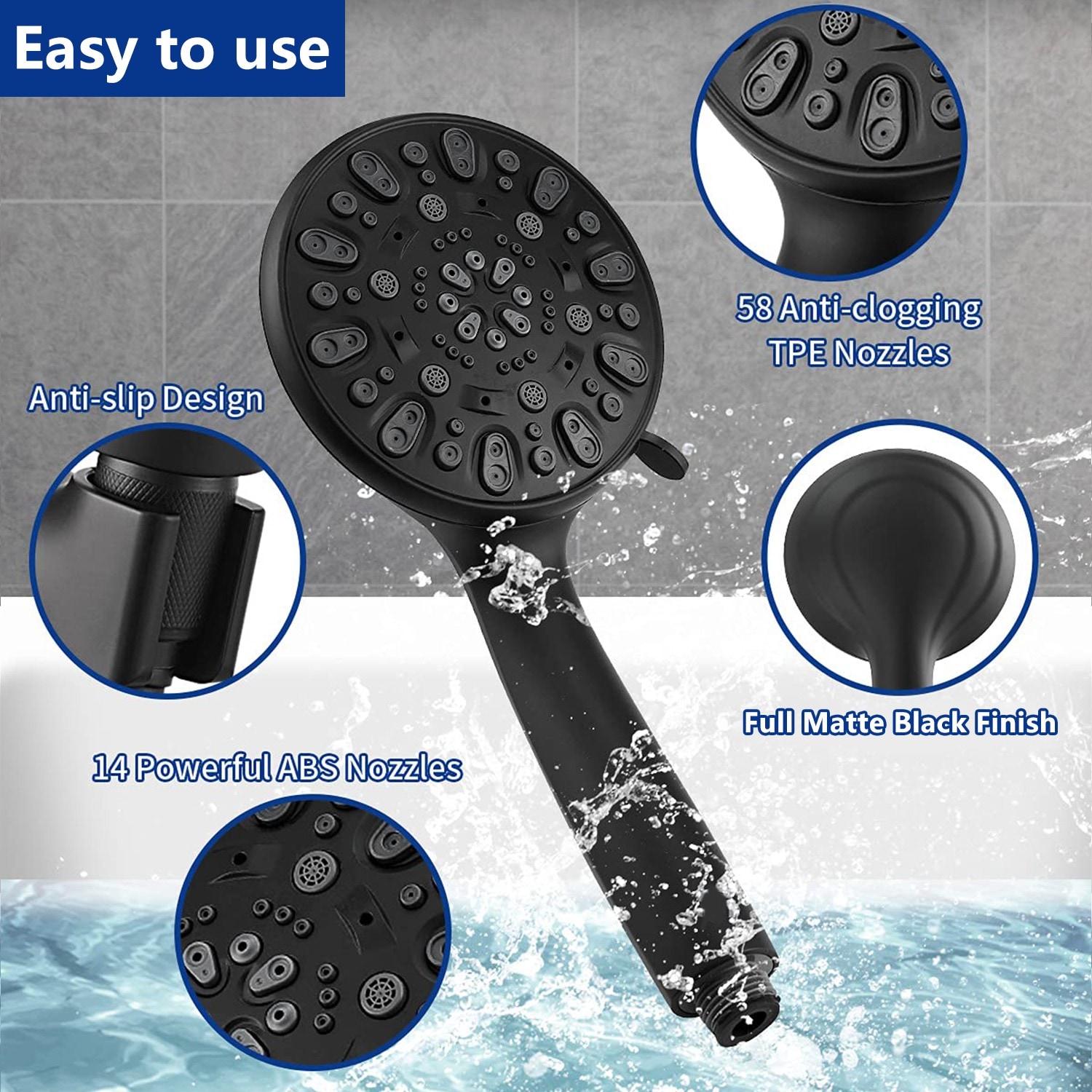 UCLIMAA UCBC012MB Fixed-Showerhead - View #4