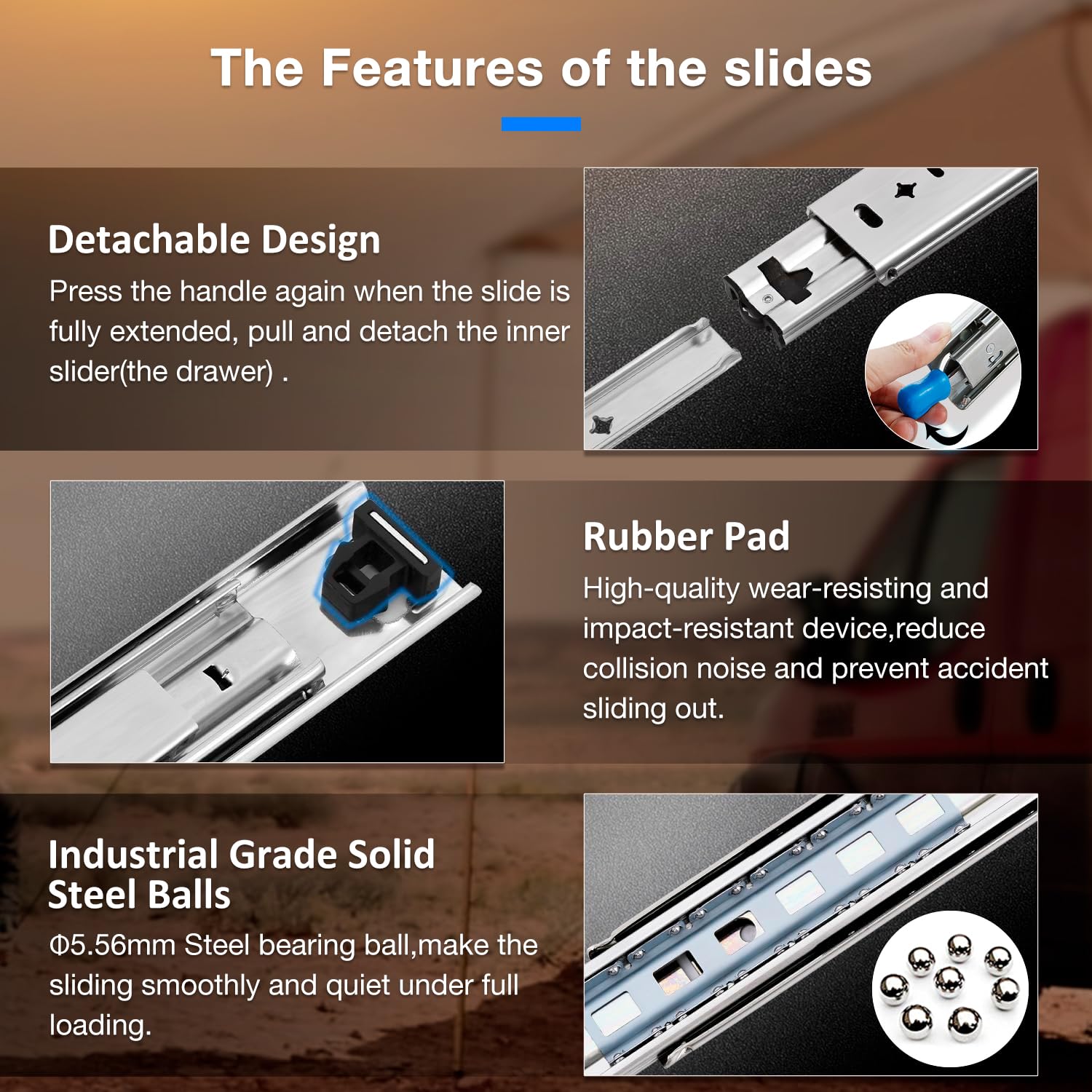 SenQWFa LDC0813Q144 Drawer-Slides - View #8
