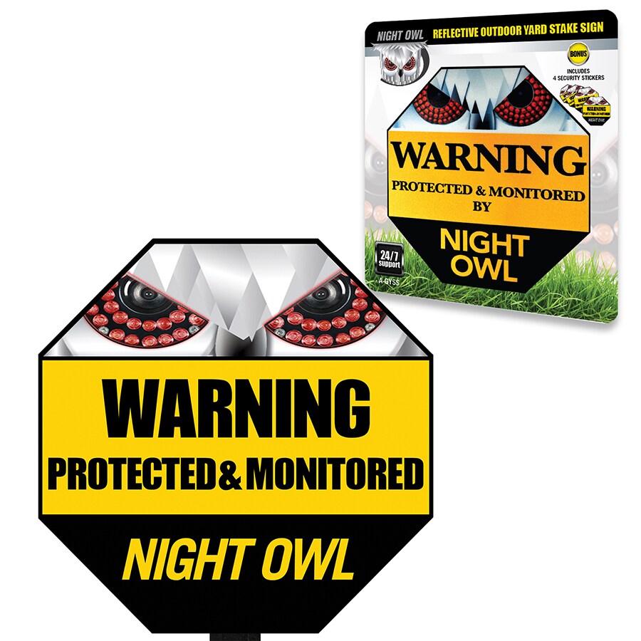 night owl security stickers